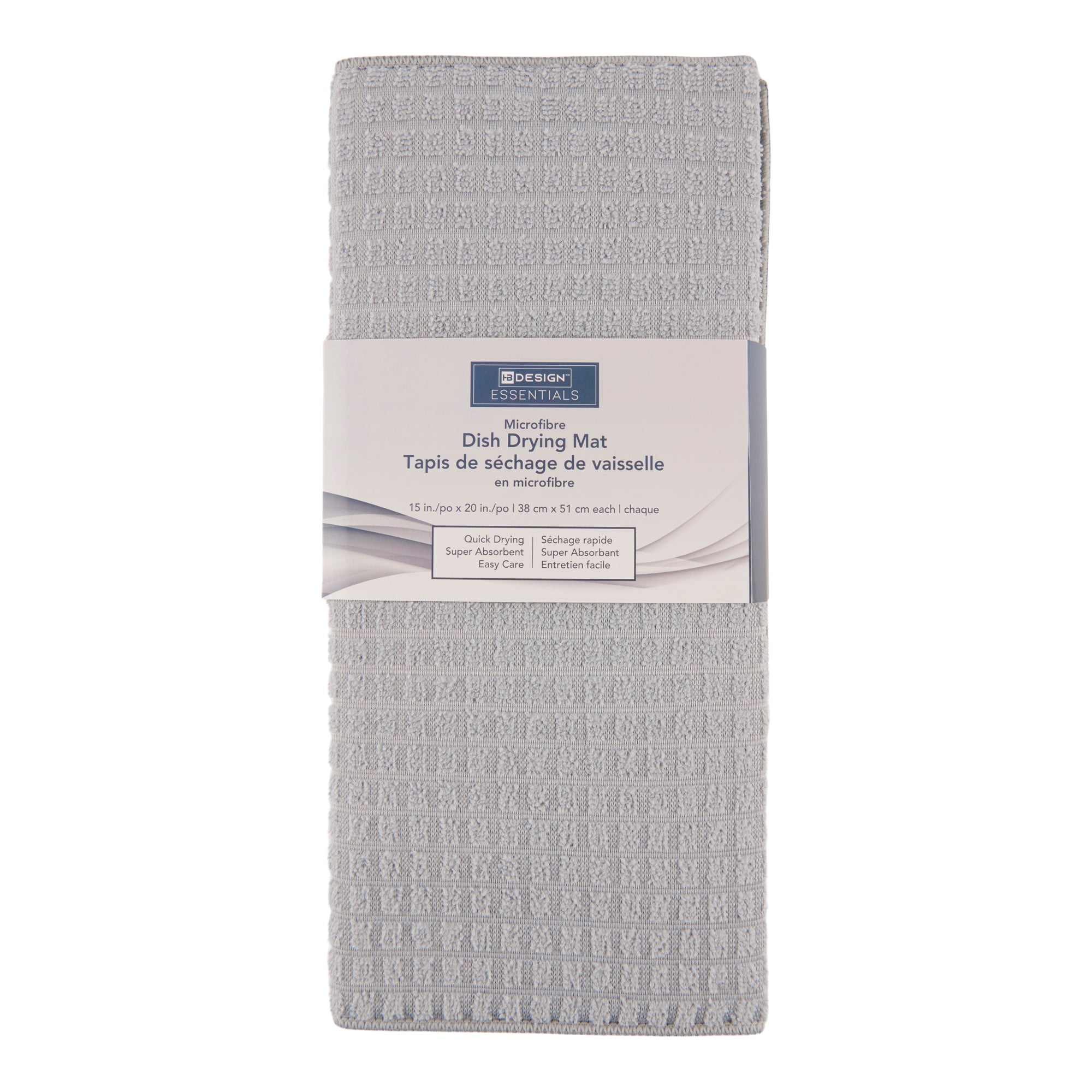 Grand Tapis De Séchage En Pierre De Diatomée - 60x39 Cm, Pliable, Blanc - Pour Cuisine, Vaisselle, Plantes