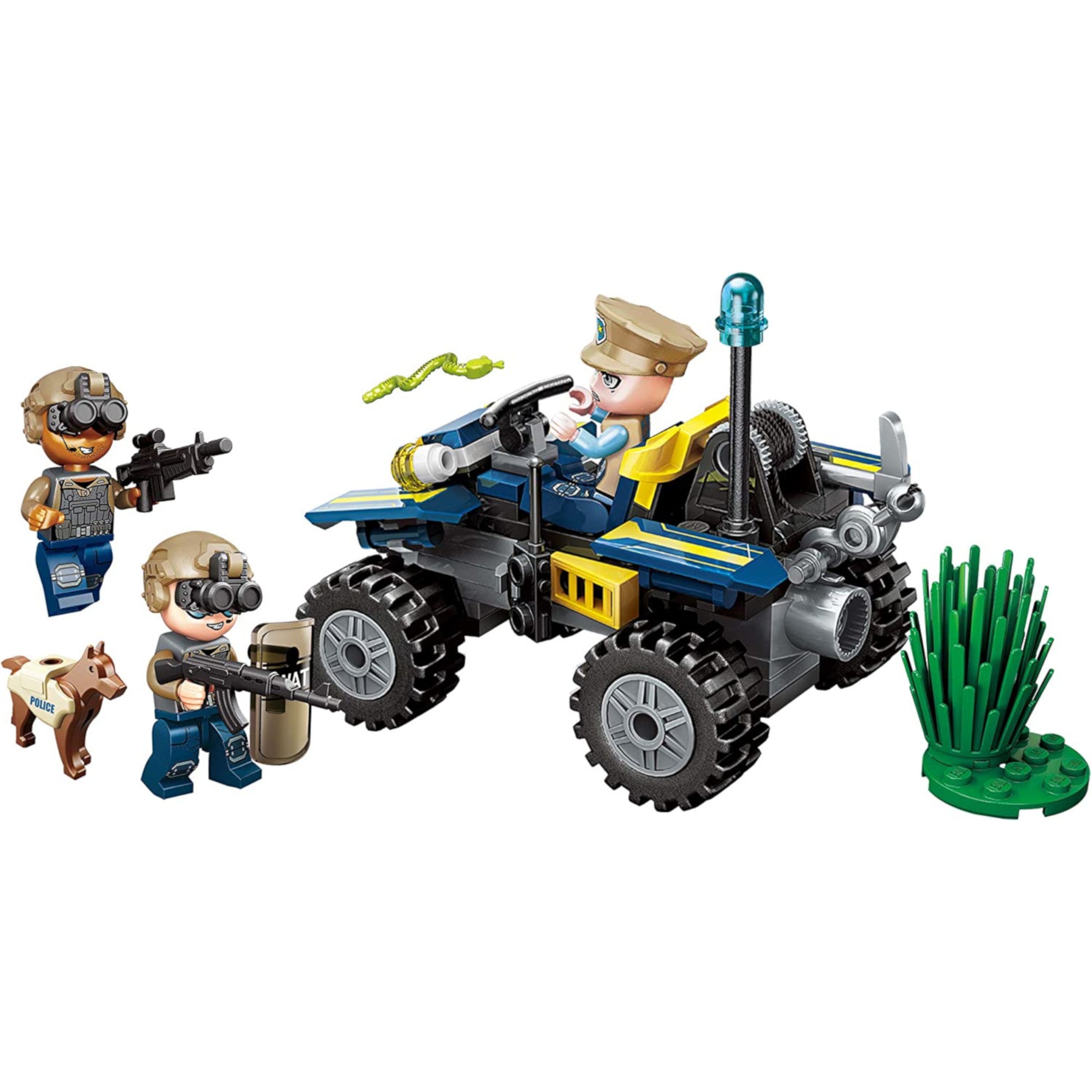 Dragon Blok Police Jungle Sets Giant Tiger