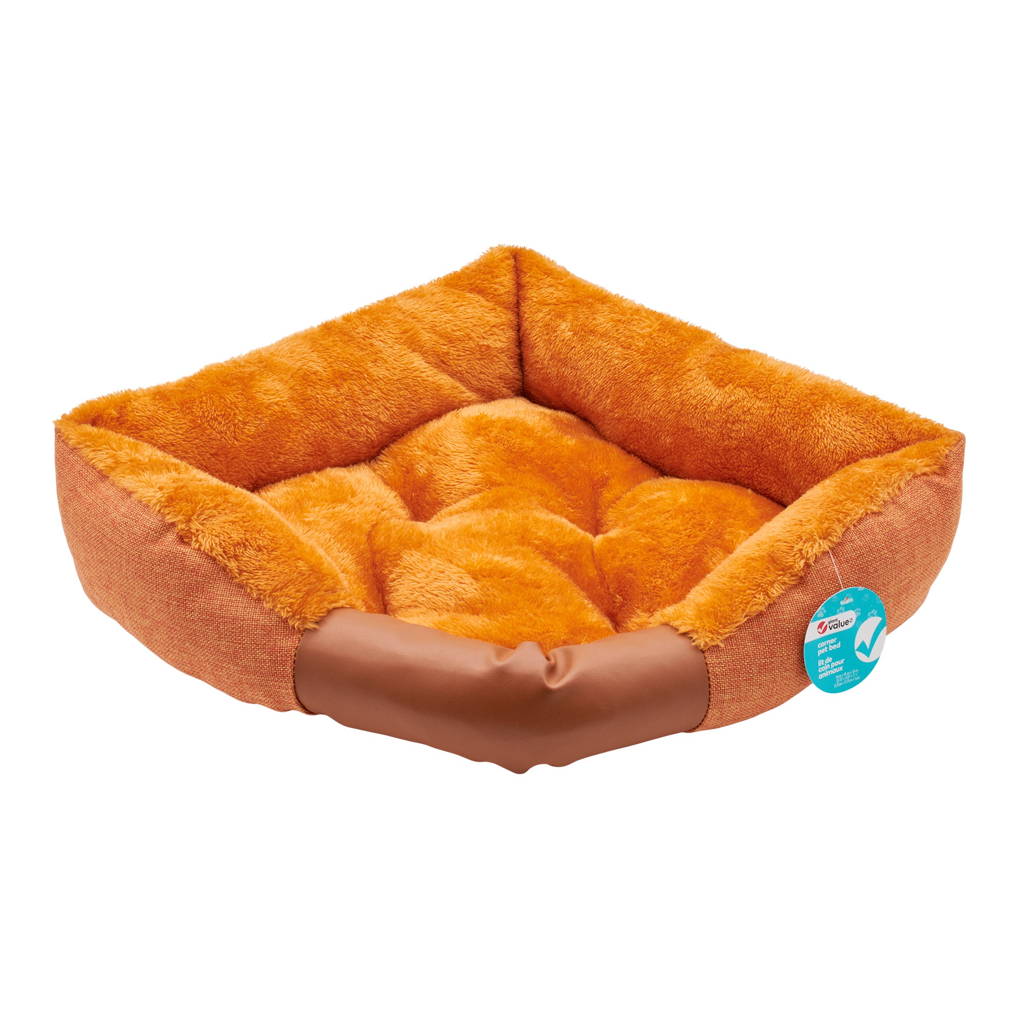Giant Value Corner Pet Bed, 21.2in Giant Tiger