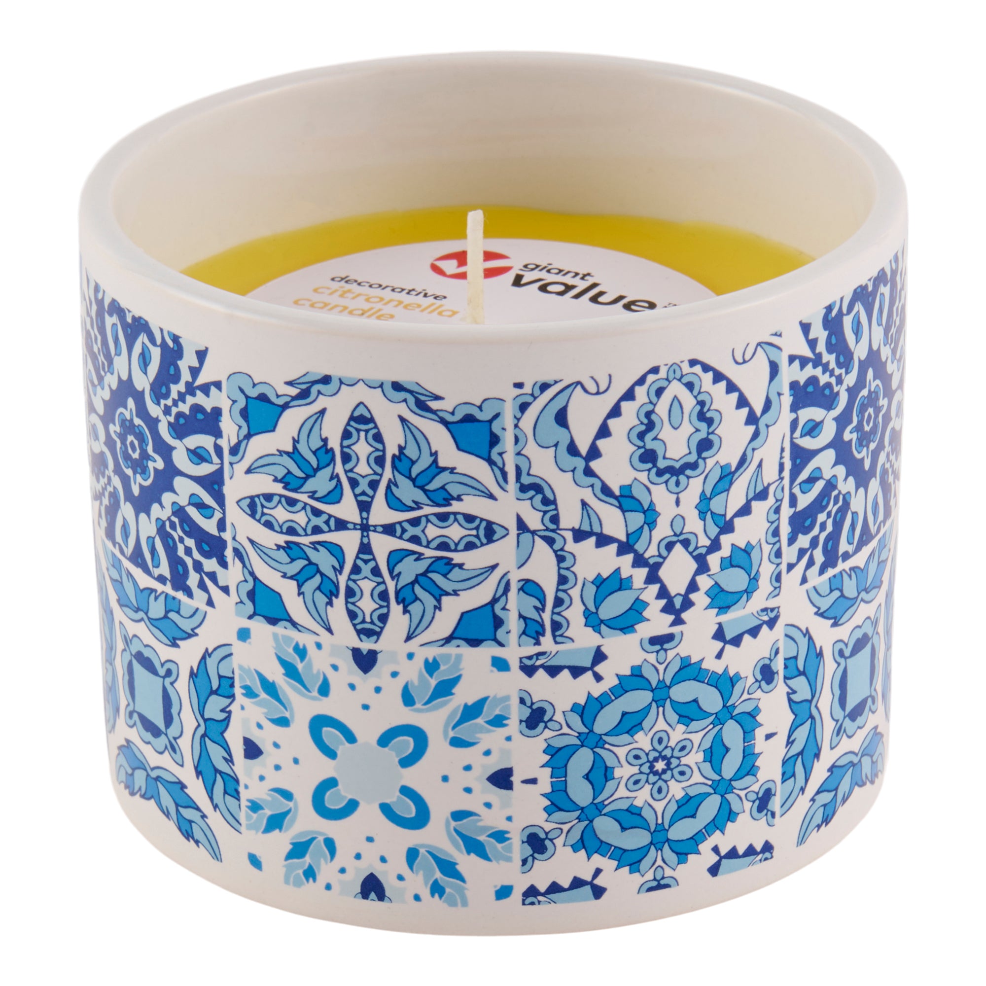 Giant Value Ceramic Citronella Candle Pot Giant Tiger
