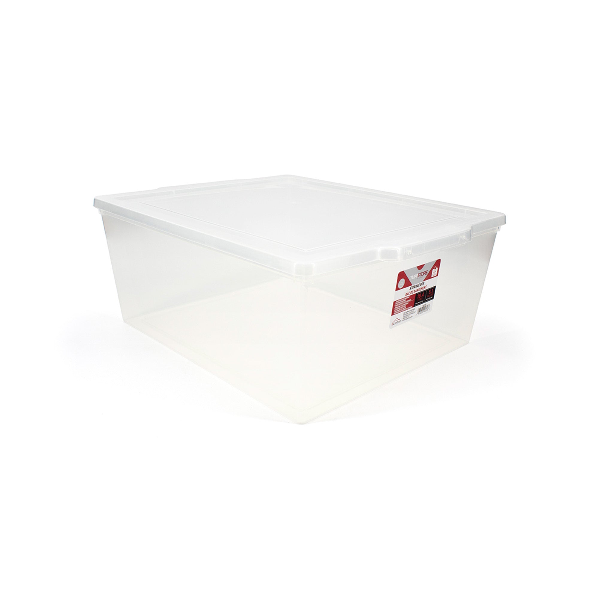 Tuffstore Clear Tote With Lid, 19.4-L. – Giant Tiger