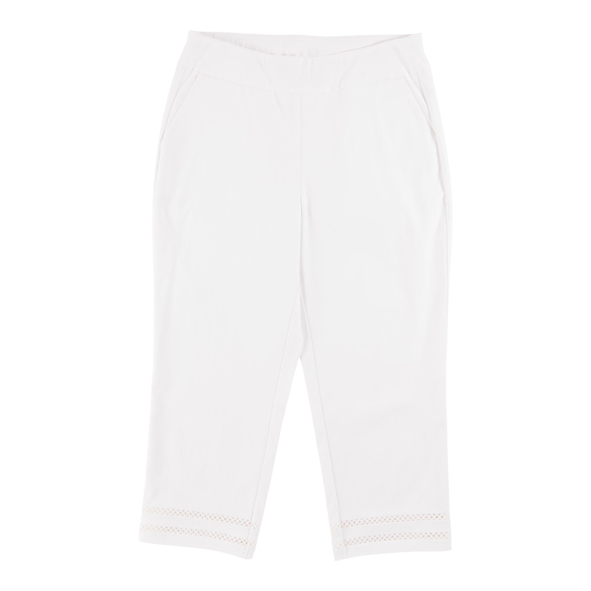 Classic Editions Women's Capris with Crochet Detail Giant Tiger