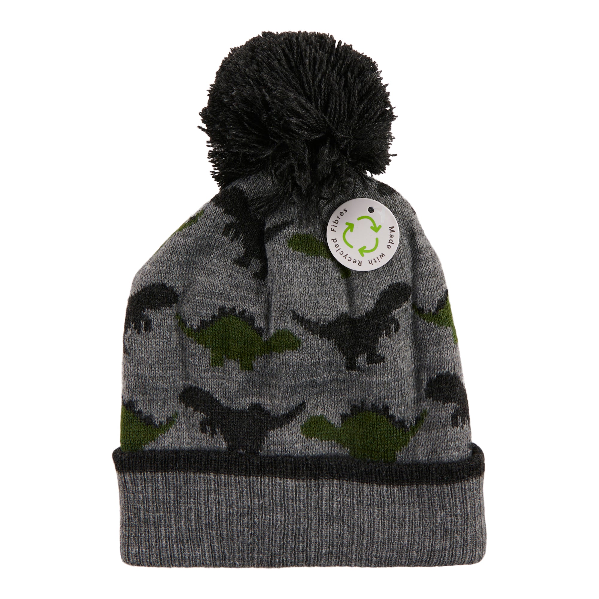 Bonnet Tricoté Avec Oreilles De Dinosaure, Bonnet Tricoté