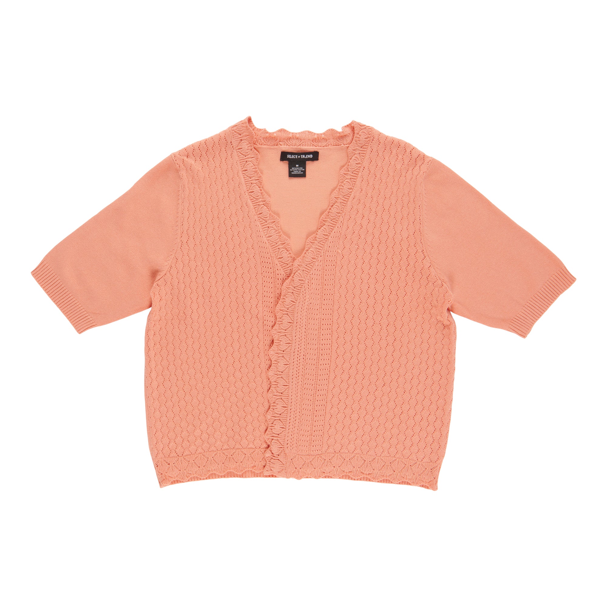 Women's Short Sleeve Open Front Cardigan Giant Tiger