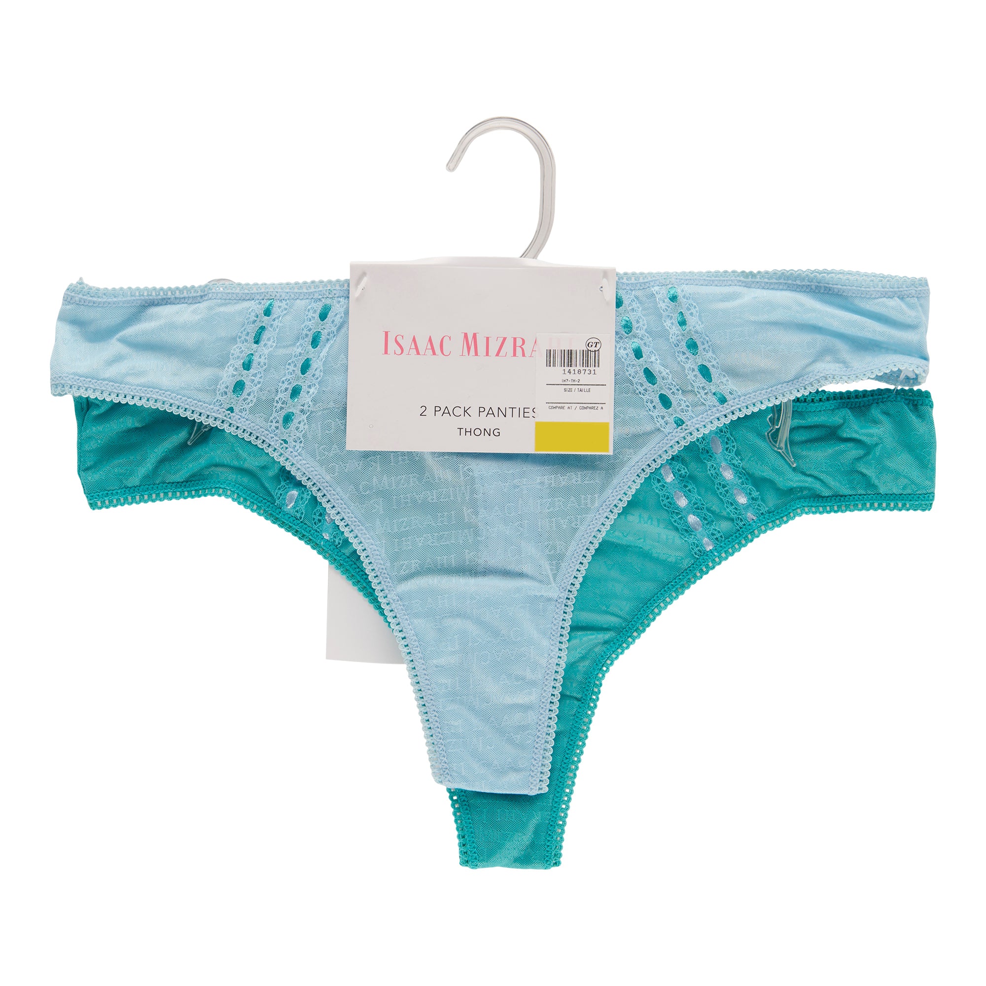Women's Branded Thong, 2Pack Giant Tiger