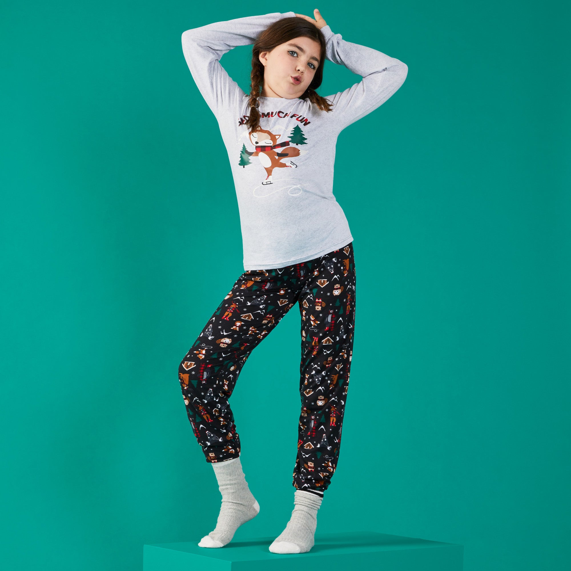 Pink Christmas Tree Matching Mom And Baby Christmas Pajamas Mommy