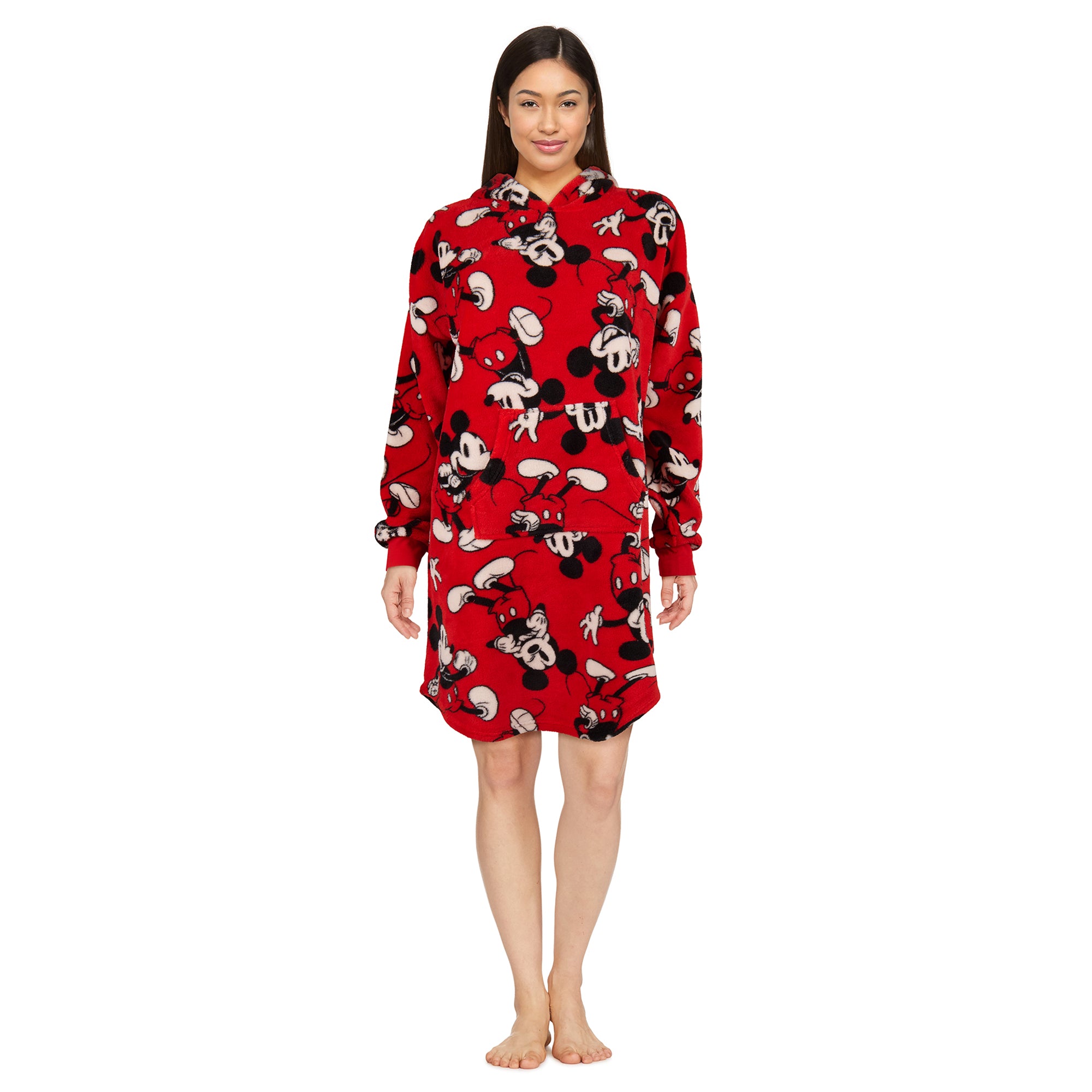 Haut à capuchon surdimensionné pelucheux sous licence pour femmes Giant Tiger