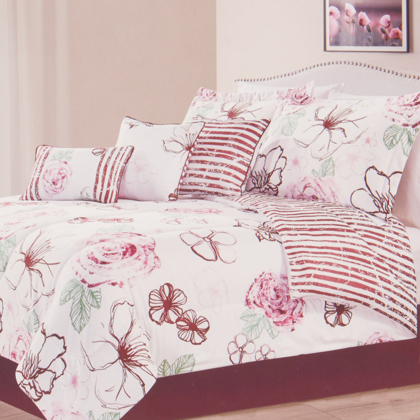 Queen Comforter Set, 7 Piece Giant Tiger