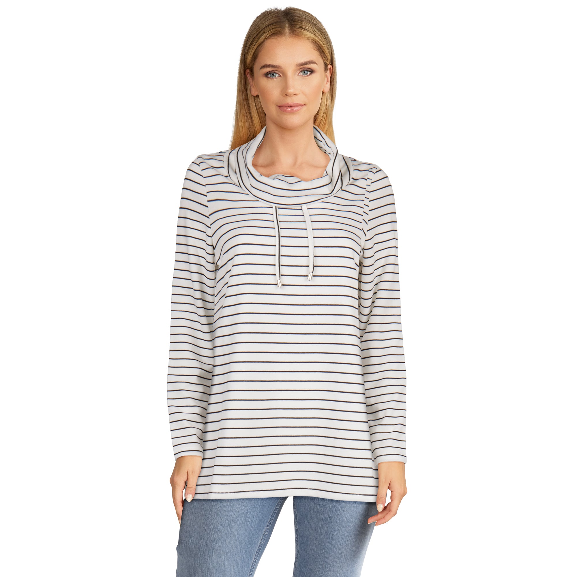 Haut à col bénitier et à manches longues lily morgan pour femmes