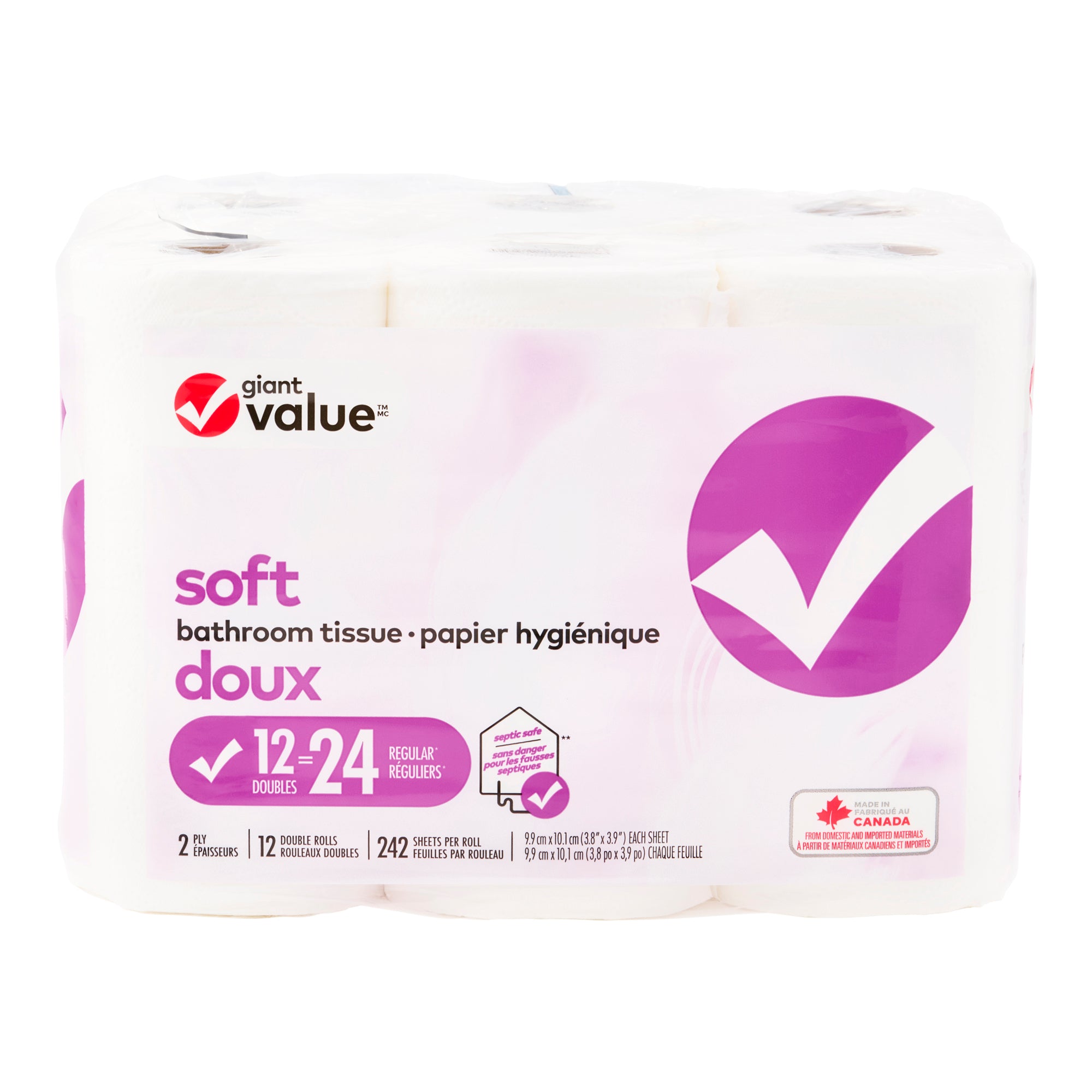 Giant Value Soft Bathroom Tissue, 12-Pack – Giant Tiger