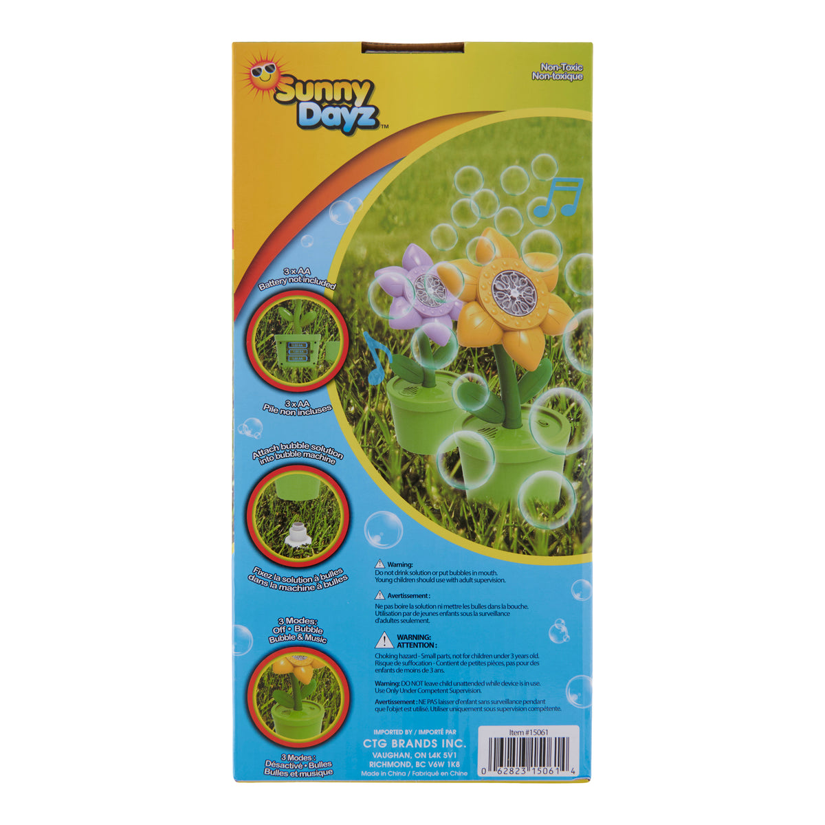 Machine à bulles en forme de fleur, 2 pièces – Giant Tiger