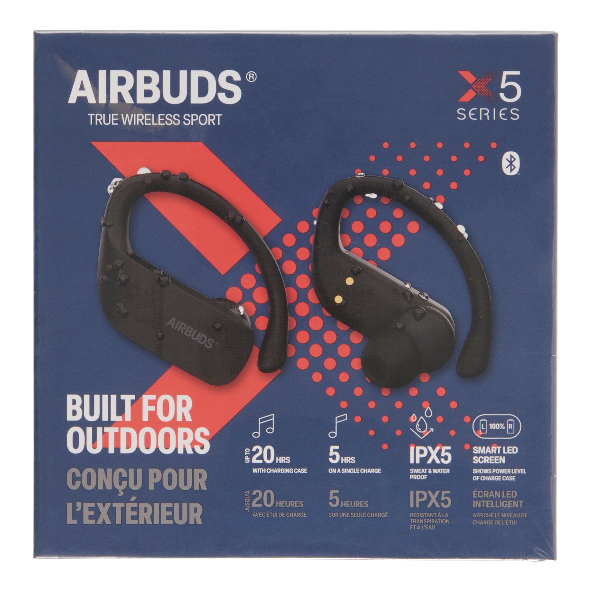 Airbuds True Wireless Sport 5X Series, Black – Giant Tiger