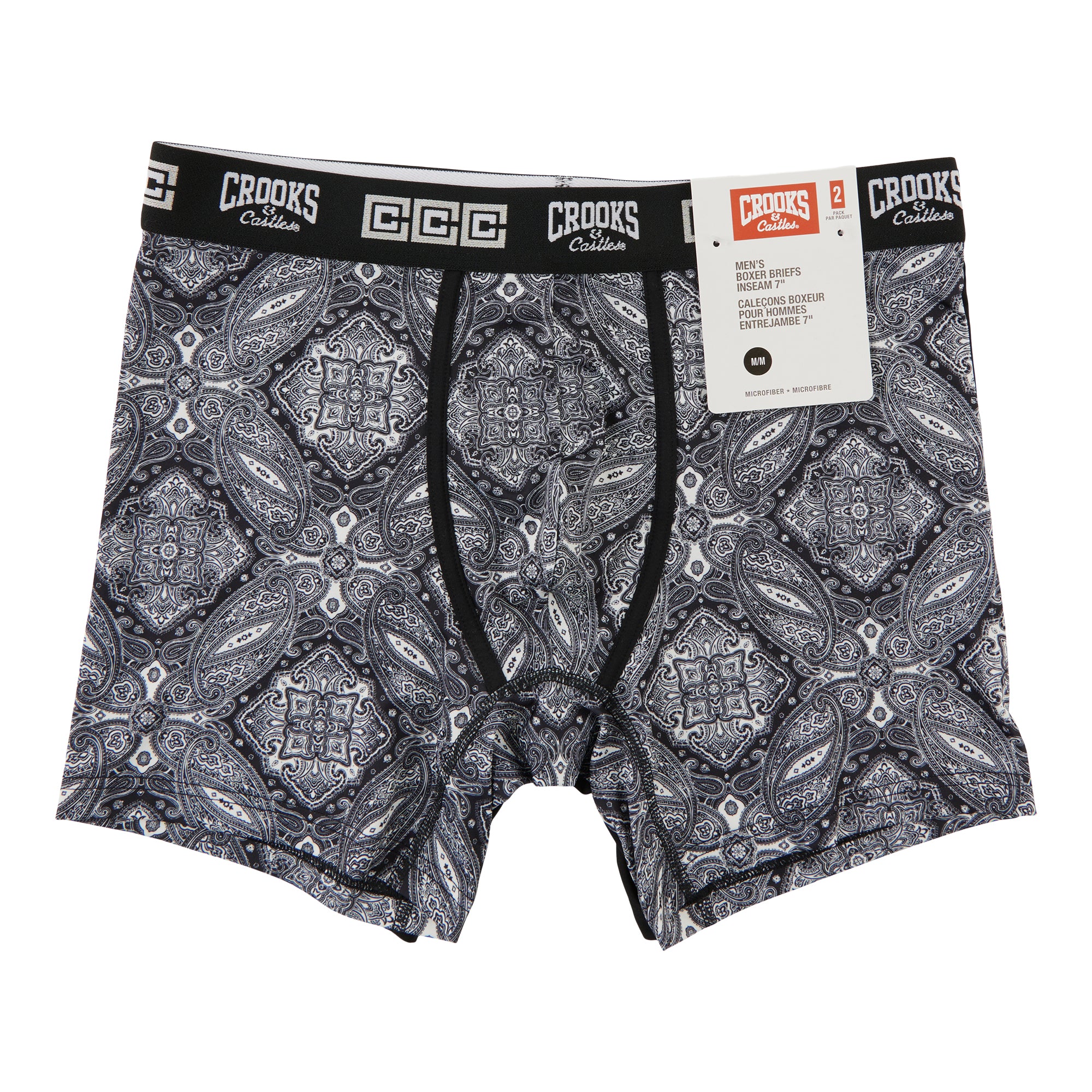 Crooks Castles Men's Microfiber Boxer Briefs, 2-Pack – Giant Tiger