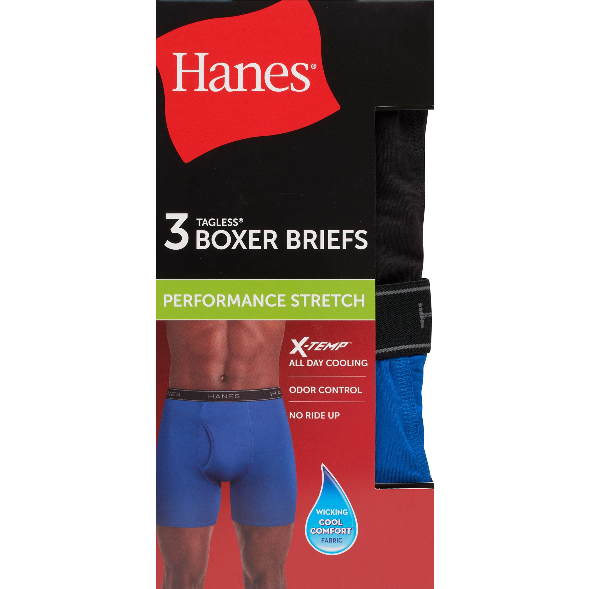 Long Leg Hanes X Temp Performance Cool Boxer Briefs Hanes Men's