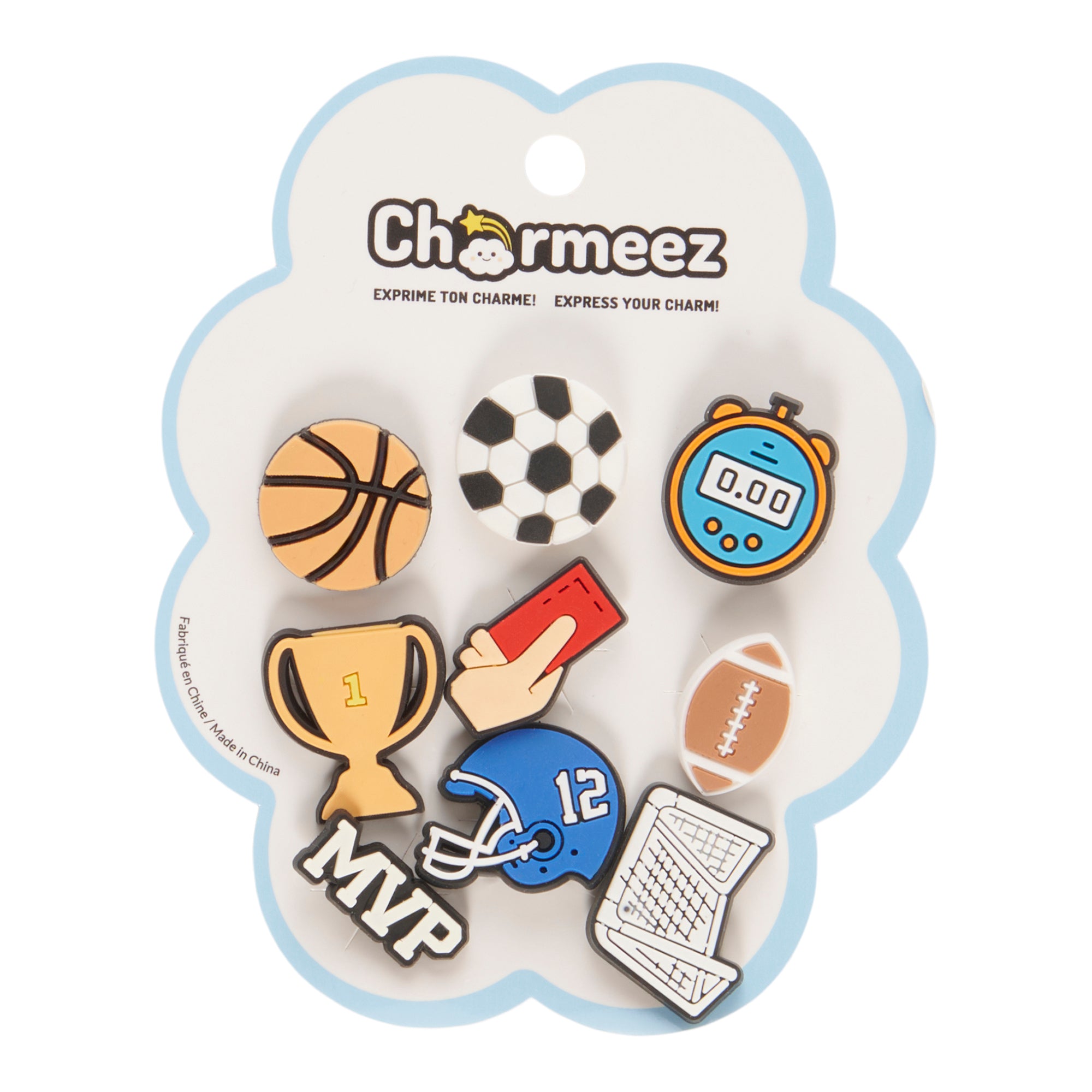 Kids' Charmeez Shoe Charms, 9-Pack, Assorted