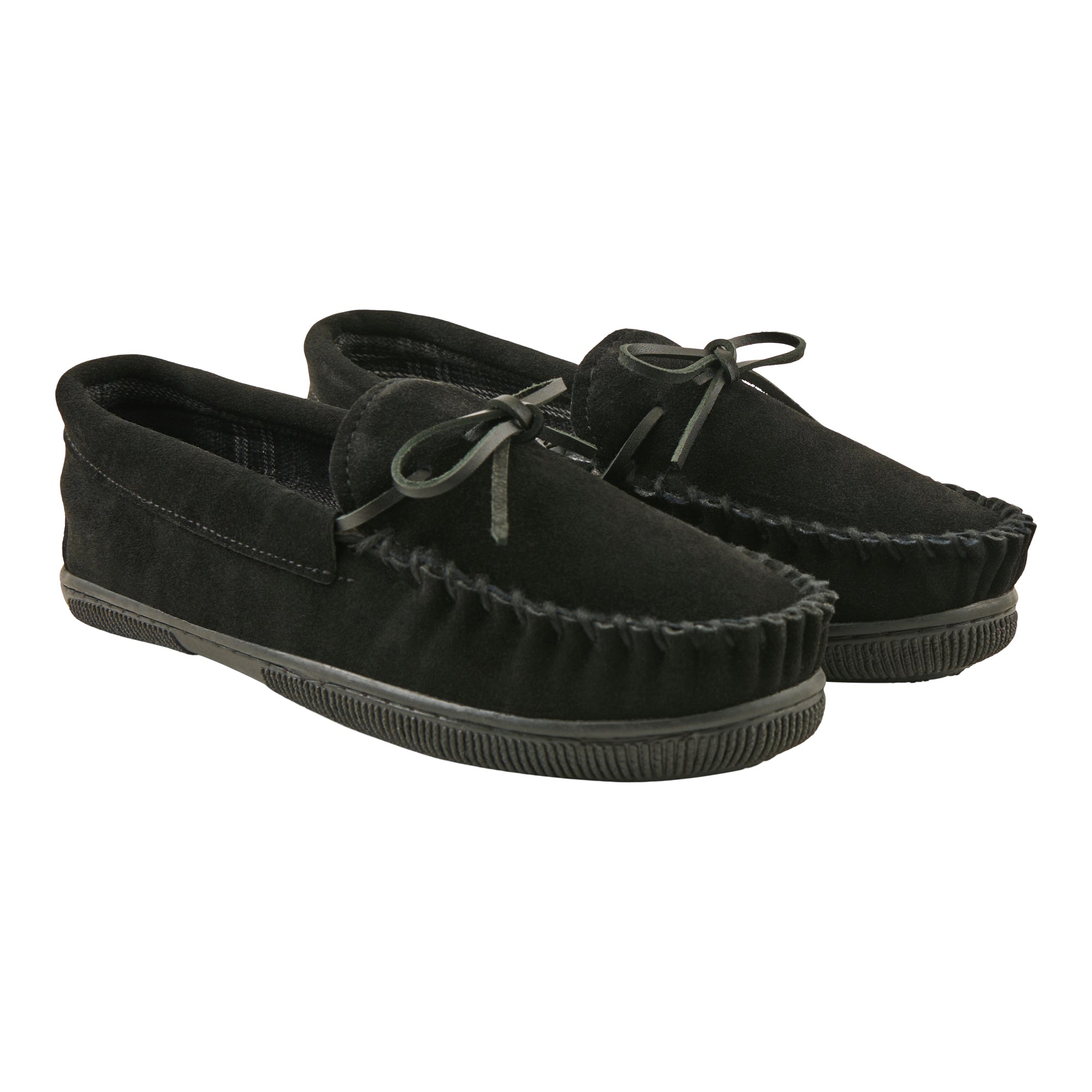 Mountain Ridge Men's Genuine Suede Moccasins, Black – Giant Tiger
