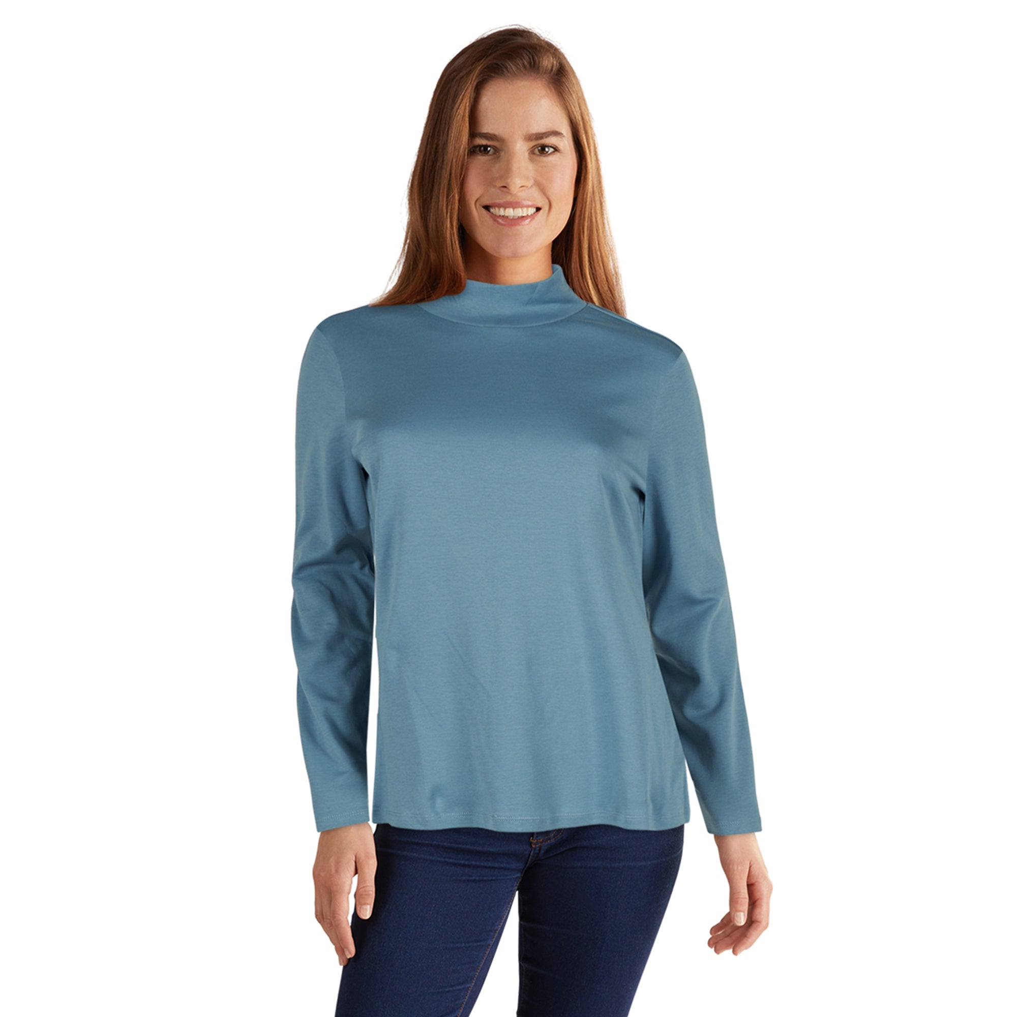 Classic Editions Women's Long Sleeve Mock-Neck Top – Giant Tiger