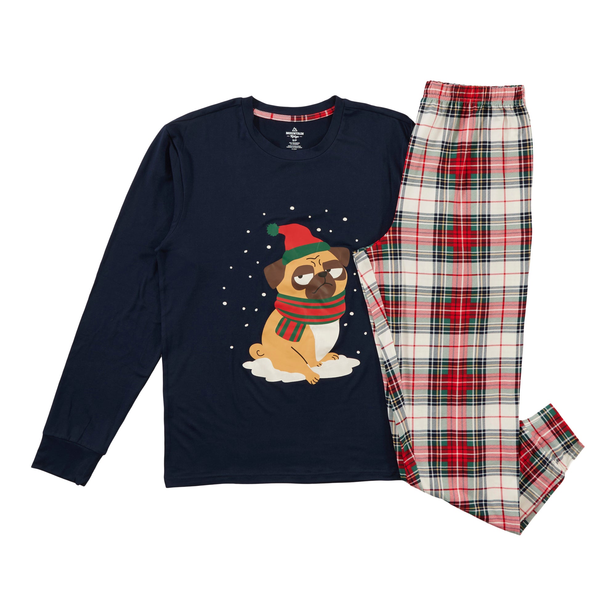 Pyjama à col rond Mountain Ridge pour hommes, pièces