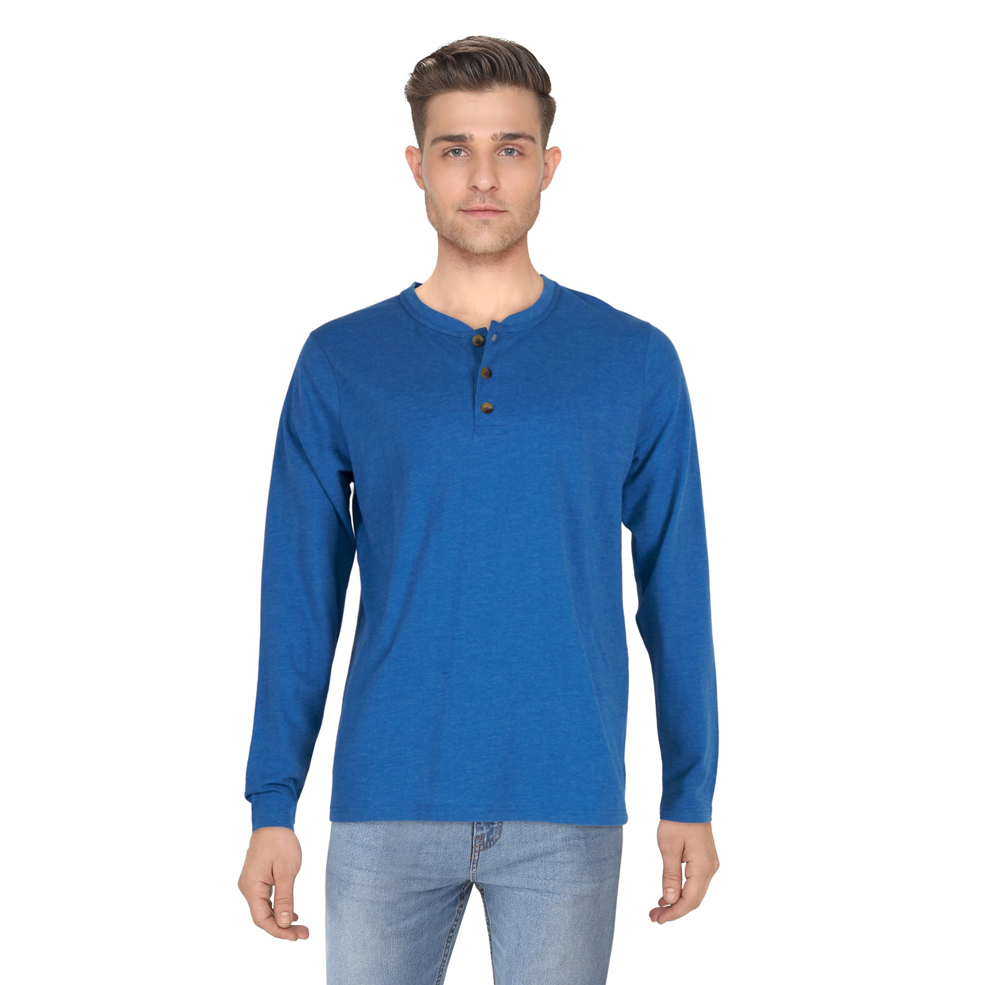 Men's Long Sleeve V-Neck Waffle Henley T-Shirt – Giant Tiger