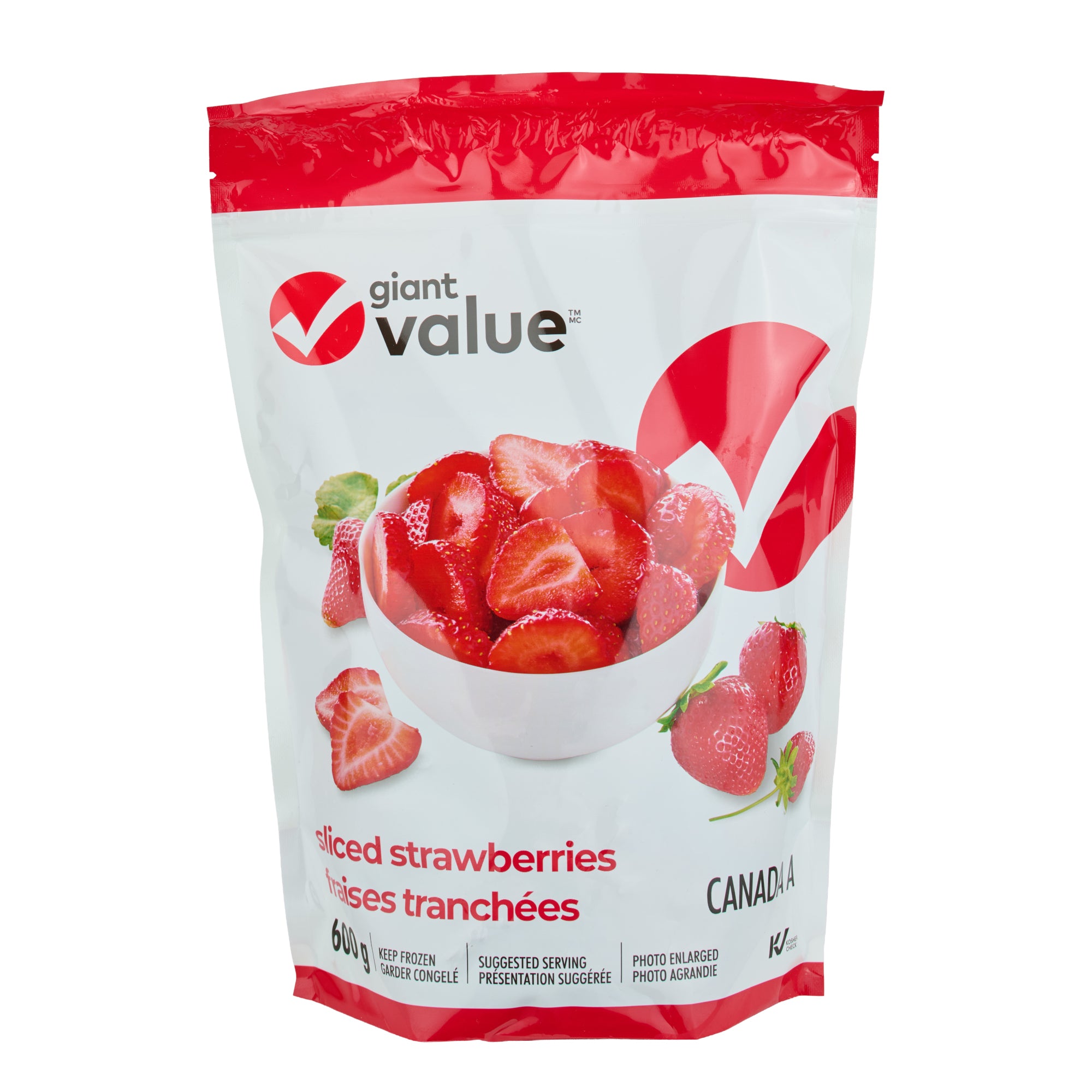 strawberryさん Giant Value Frozen Strawberry Sliced, 600 g – Giant Tiger