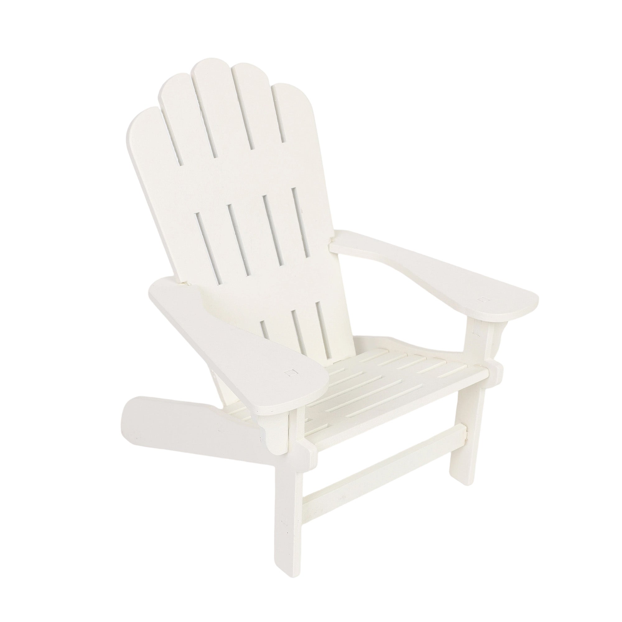 HomeStyles Muskoka Chair Décor, White, 7-in x 6.5-in x 8-in