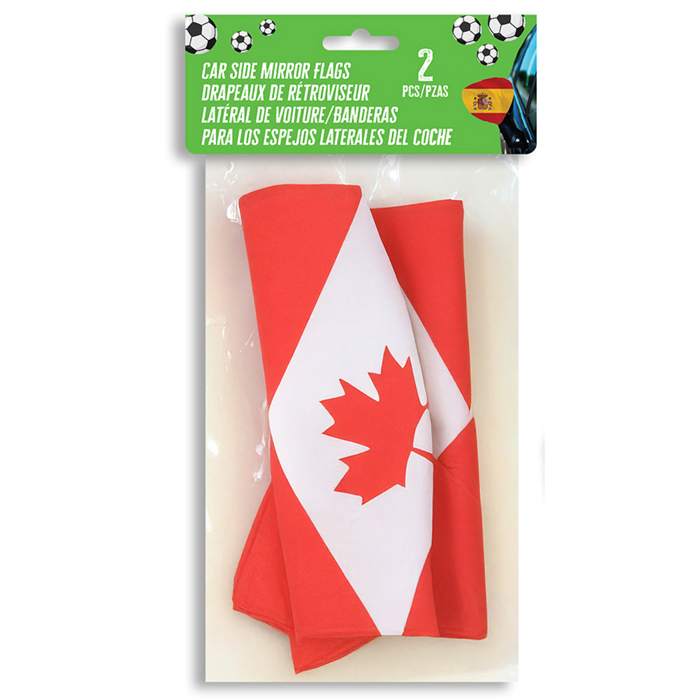 アメリカ国旗デザイン 壁掛け鏡 約85cm×60cm World Cup Team Canada Side Mirror Flags, 2 Pack – Giant Tiger