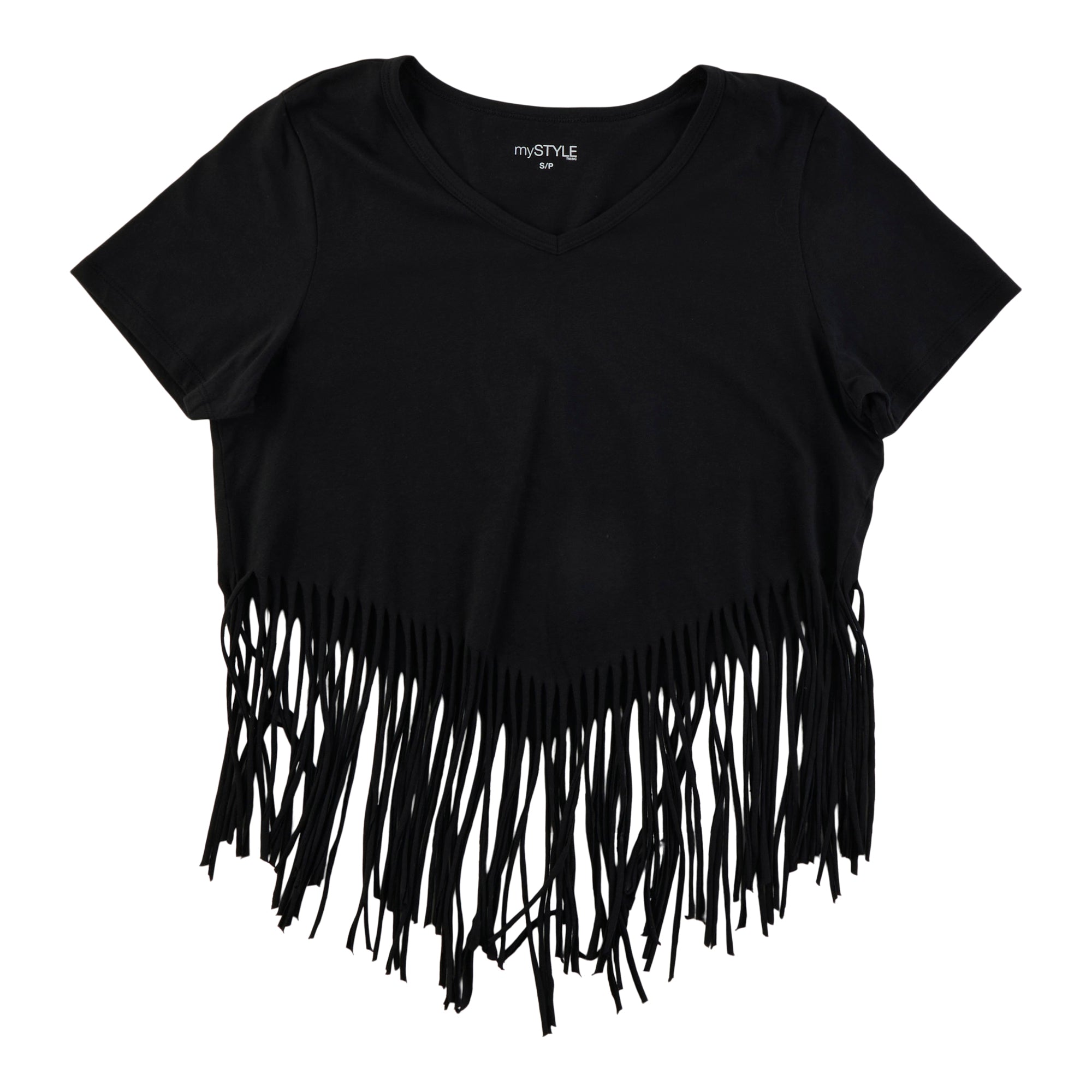mySTYLE Women's V-Neck Fringe Tee – Giant Tiger