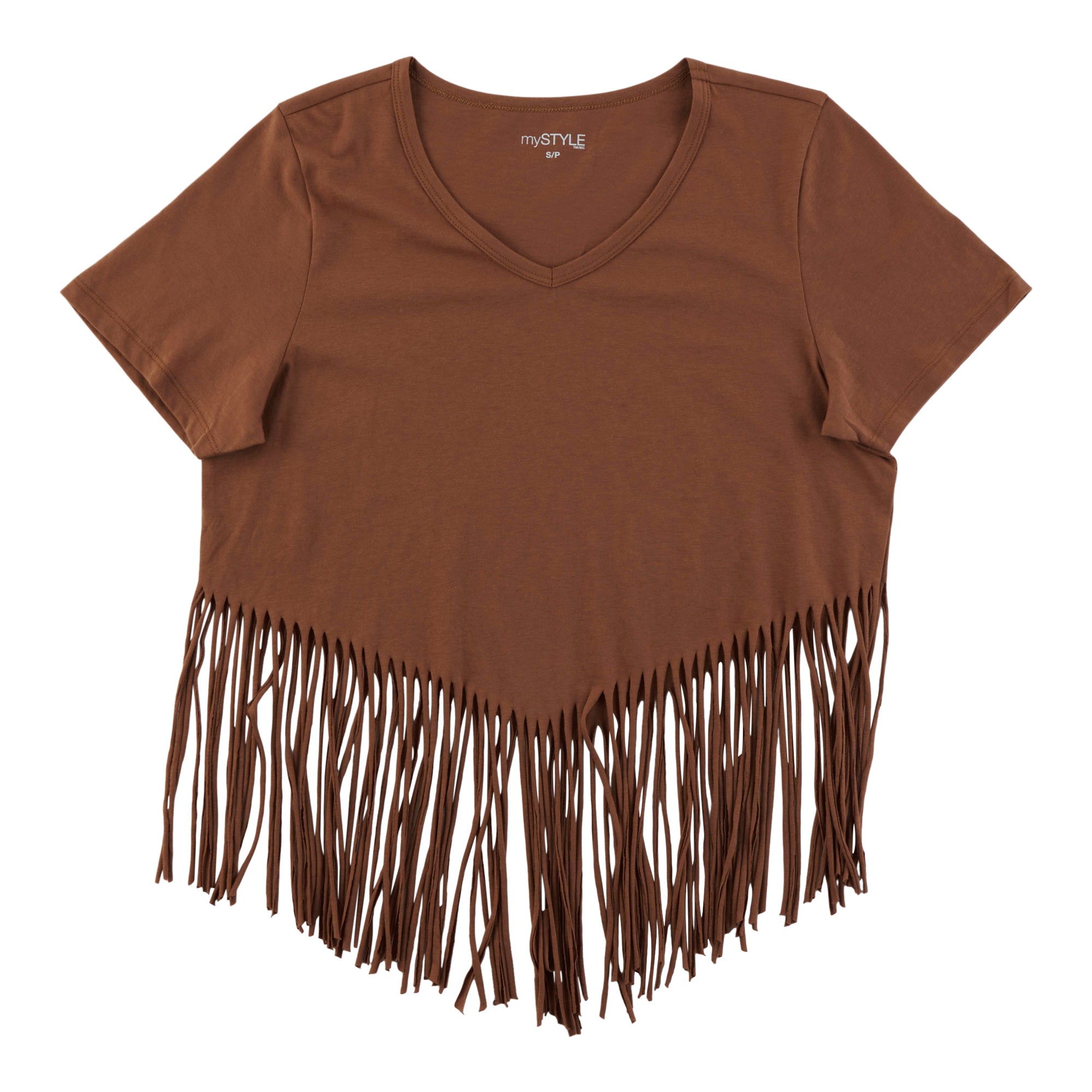mySTYLE Women's V-Neck Fringe Tee – Giant Tiger mySTYLE Women's V-Neck Fringe Tee – Giant Tiger
