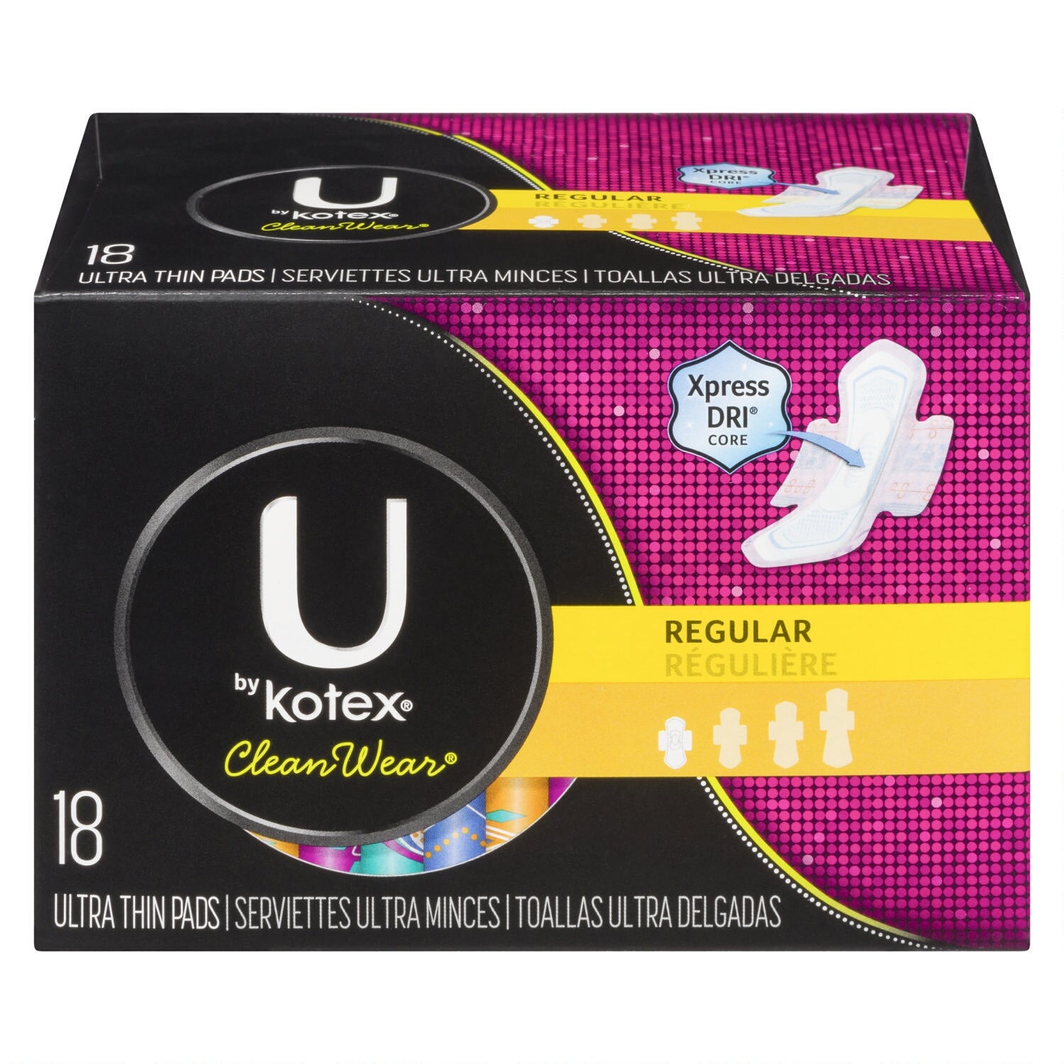 U by Kotex® CleanWear® Ultra Thin Pads Regular 18pk. Giant Tiger
