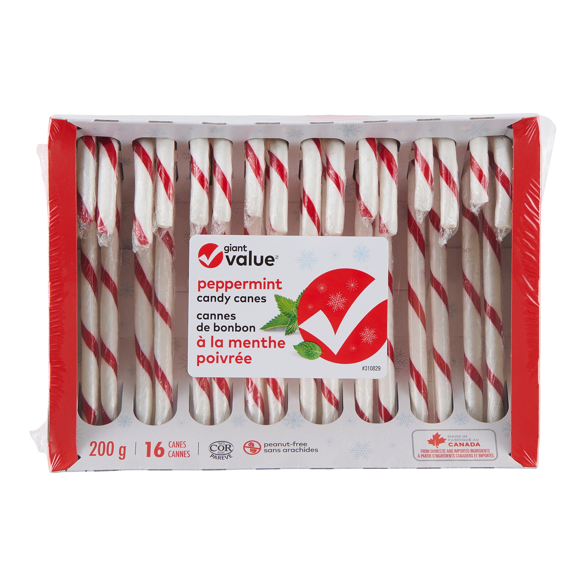 Giant Value Peppermint Candy Cane 16pk. Giant Tiger