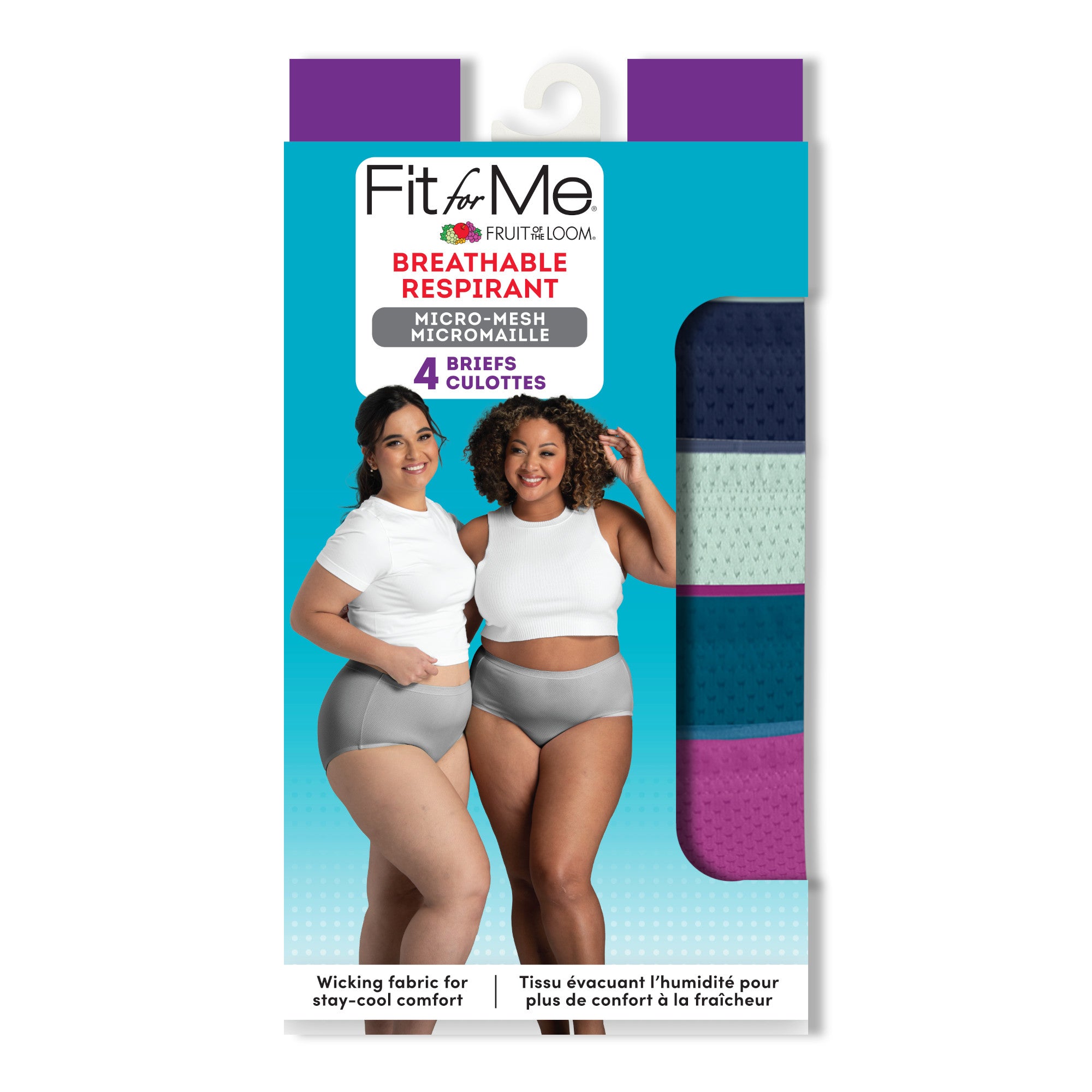 Fruit of the Loom Culotte en coton sans étiquette pour femme (taille Fruit of the Loom Culotte en coton sans étiquette pour femme (taille