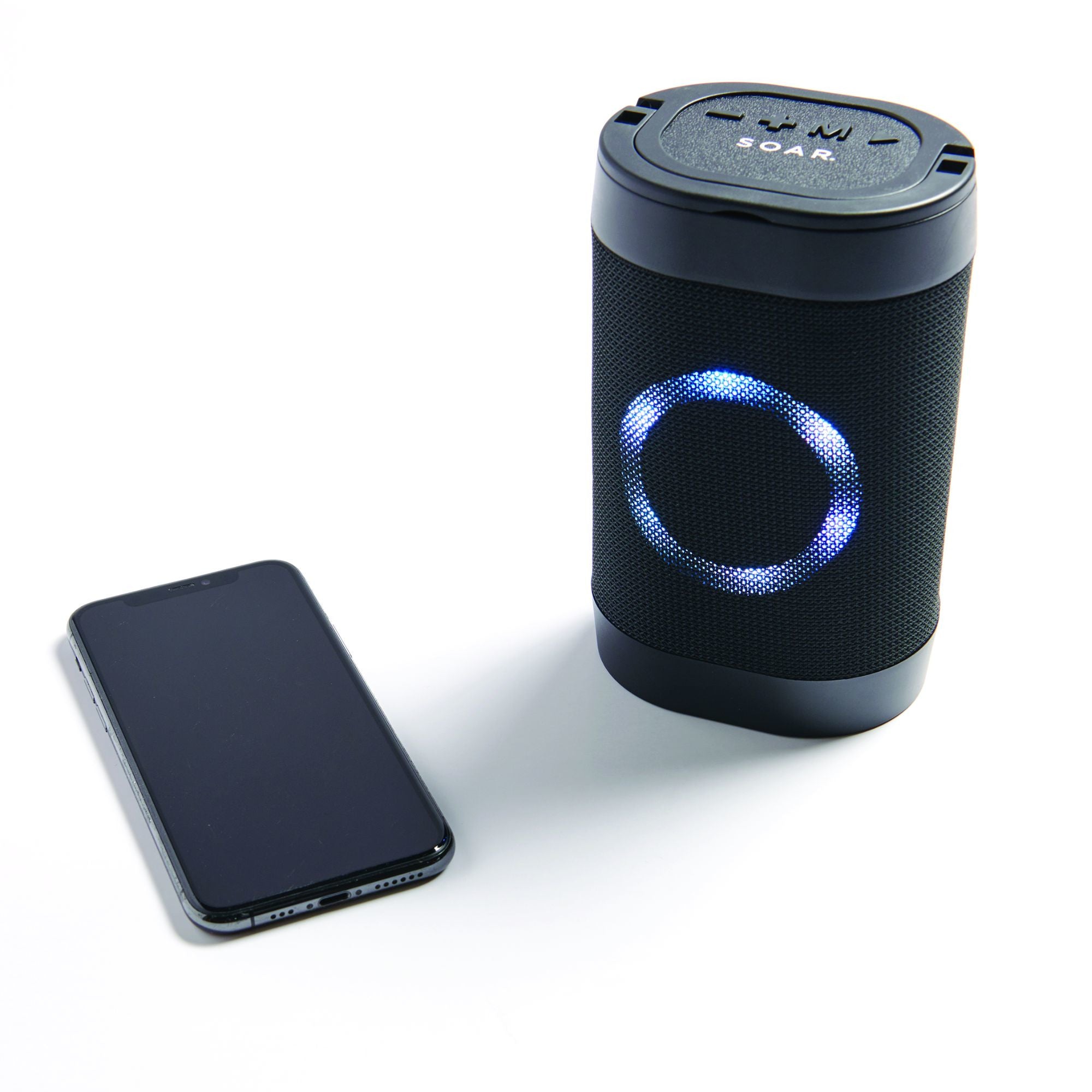 Soar Portable Wireless RGB Speaker, Black Giant Tiger