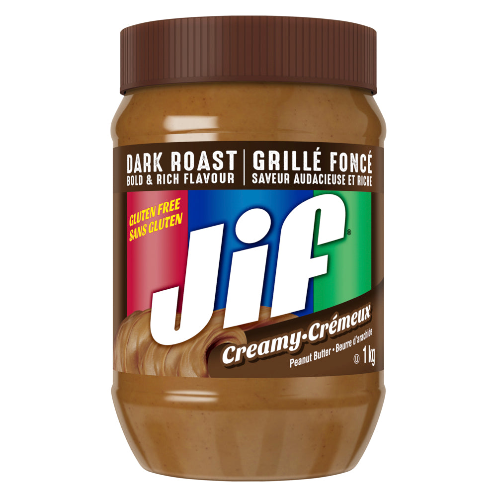 Jif Dark Roast Creamy Peanut Butter, 1kg Giant Tiger