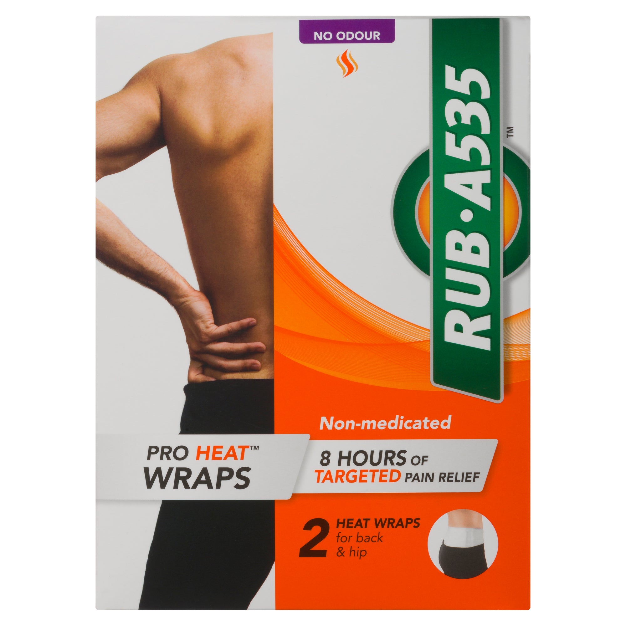 RUB A535 Back Pro Heat Relief Wraps, 2Pack Giant Tiger