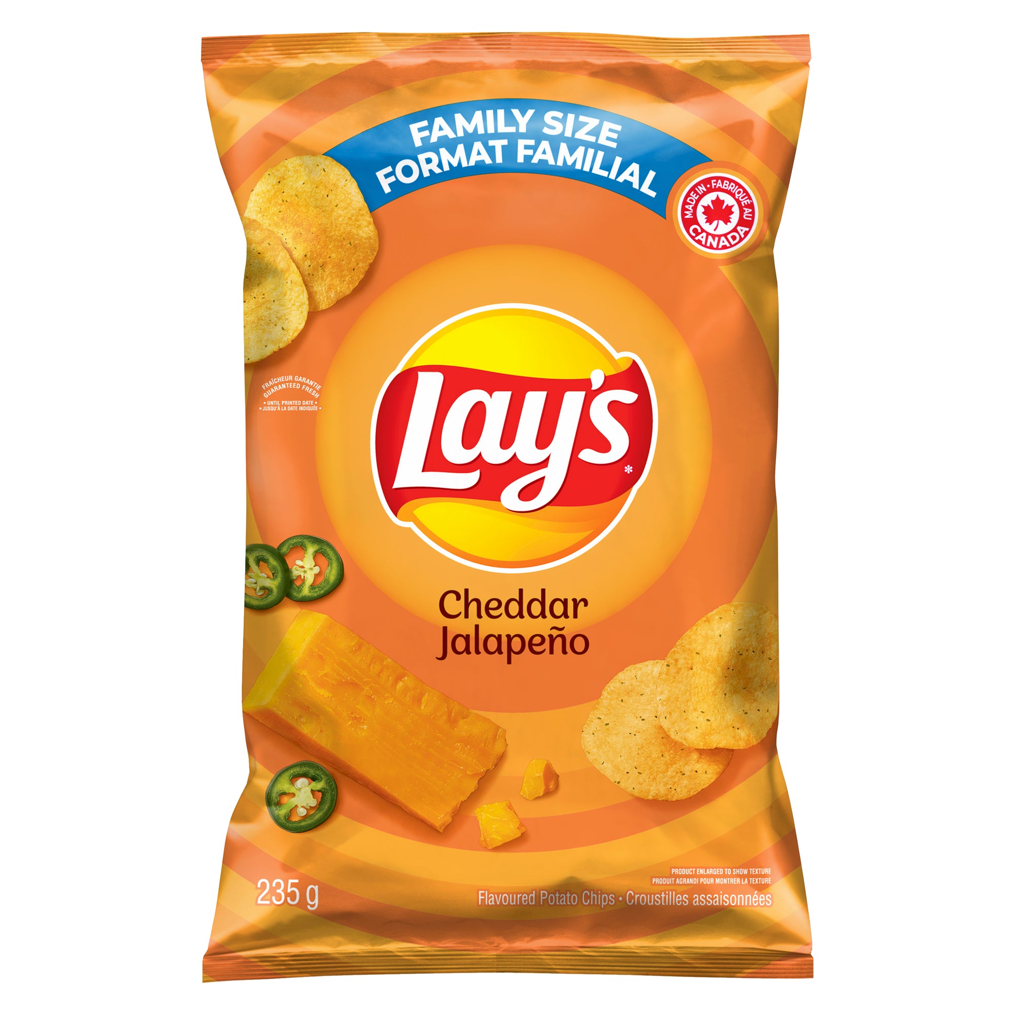 Lay's Cheddar Jalapeno Potato Chips, 235g Giant Tiger