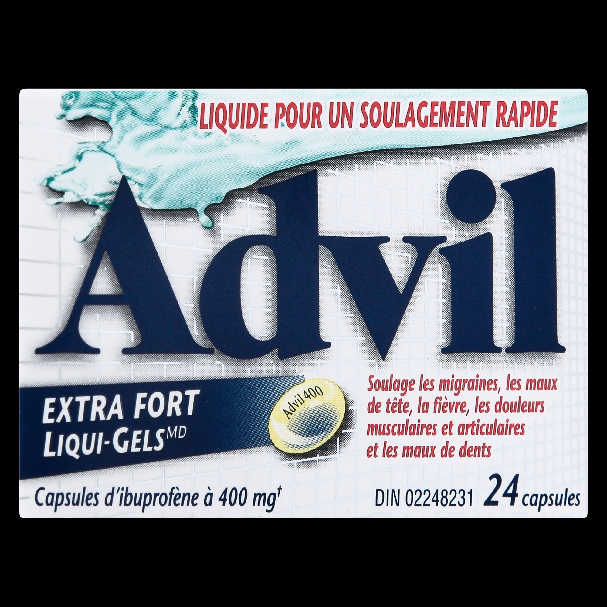 Advil LiquiGels Ibuprofen Capsules 400mg Extra Strength, 24Pack