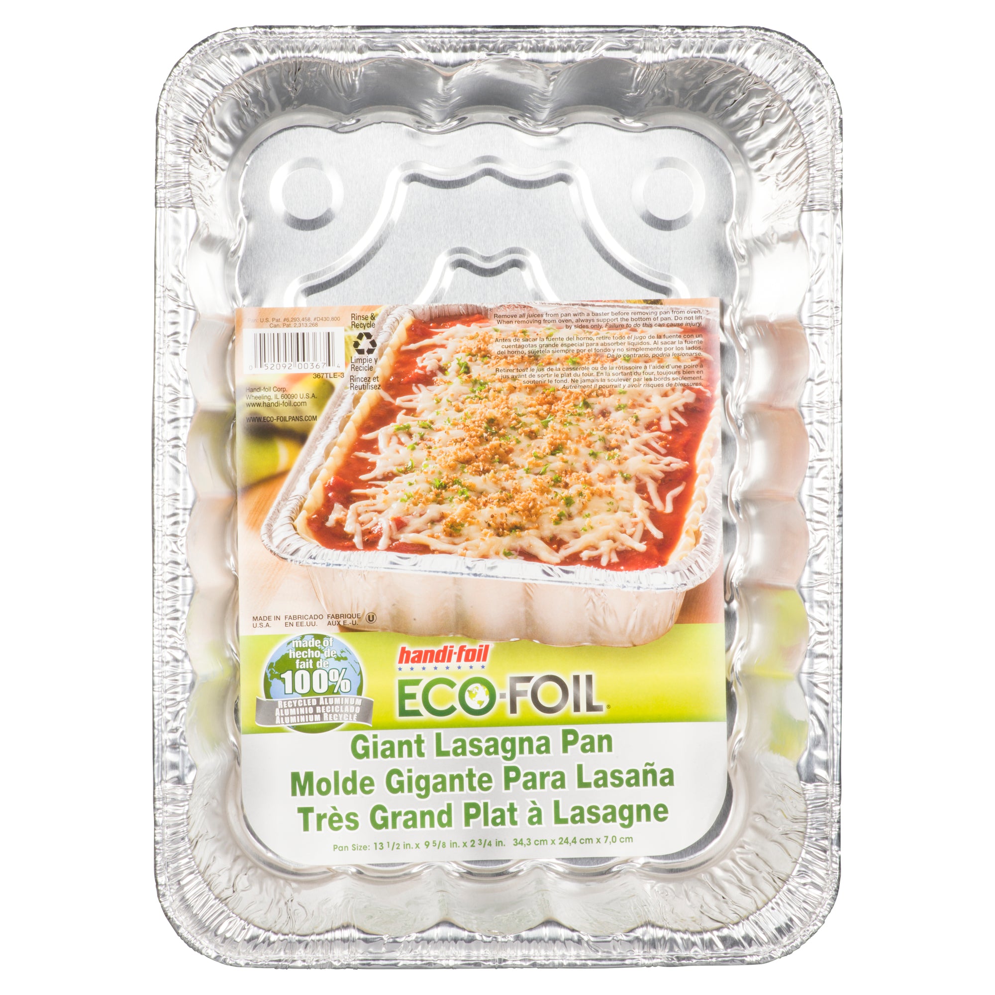 Handi-foil® Eco-Foil Giant Lasagna Pans, 5 pk / 13.5 x 9.6 in - Foods Co.