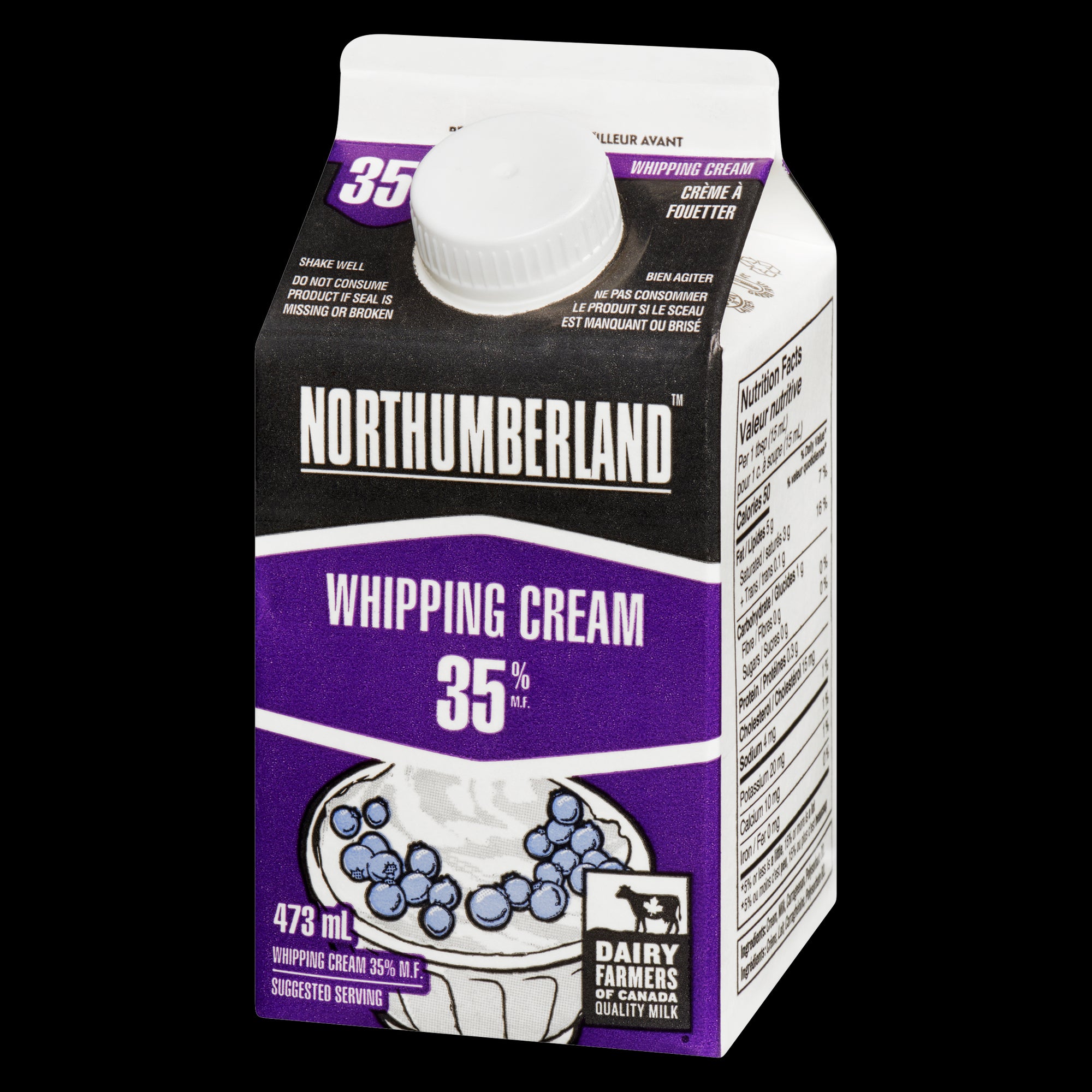 Northumberland Whipping Cream 35% M.F., 473-ml – Giant Tiger