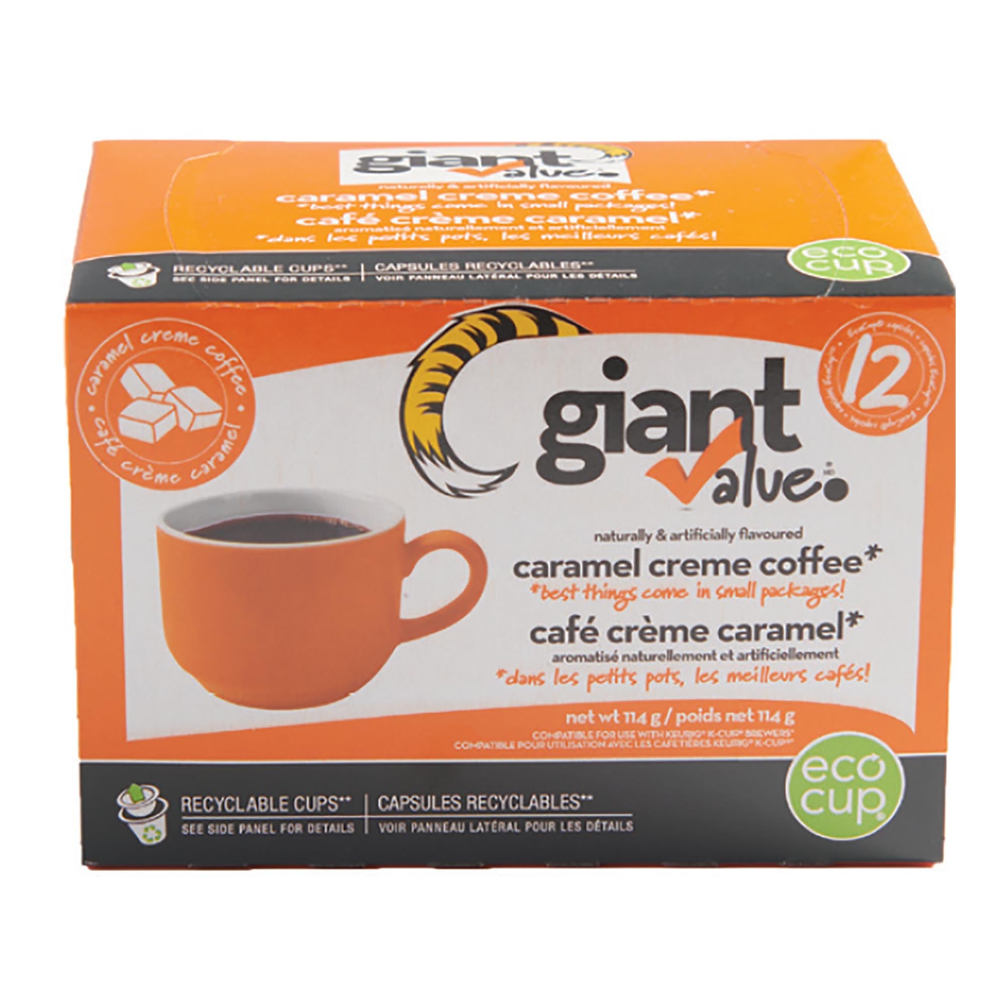 Giant Value Caramel Creme KCup Coffee Pods 12pk. Giant Tiger