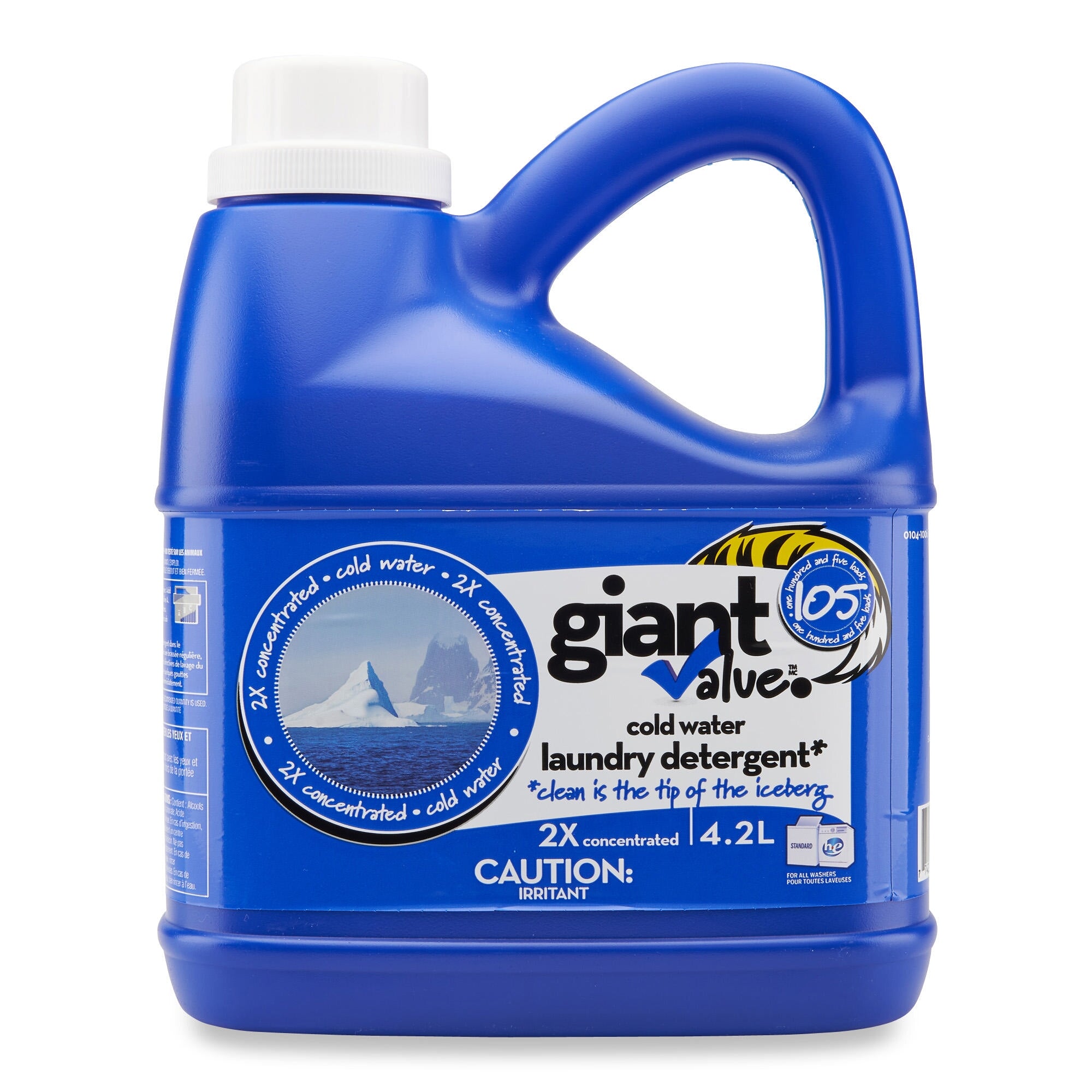 Giant Value Cold Water Laundry Detergent, 4.2L Giant Tiger