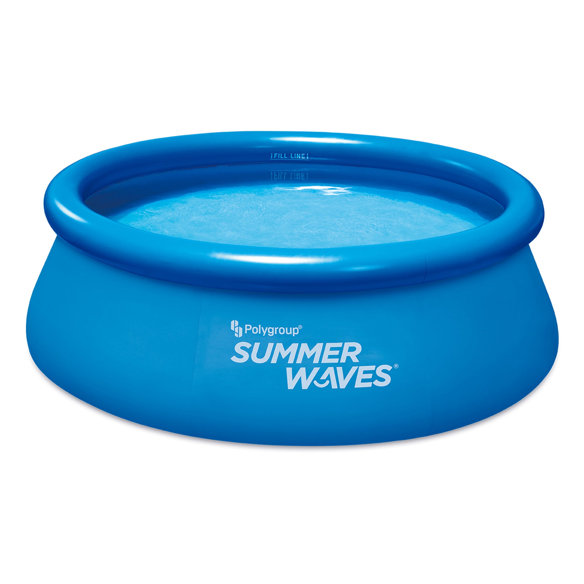 Quick Set Inflatable Ring Pool, Blue, 8ft Giant Tiger