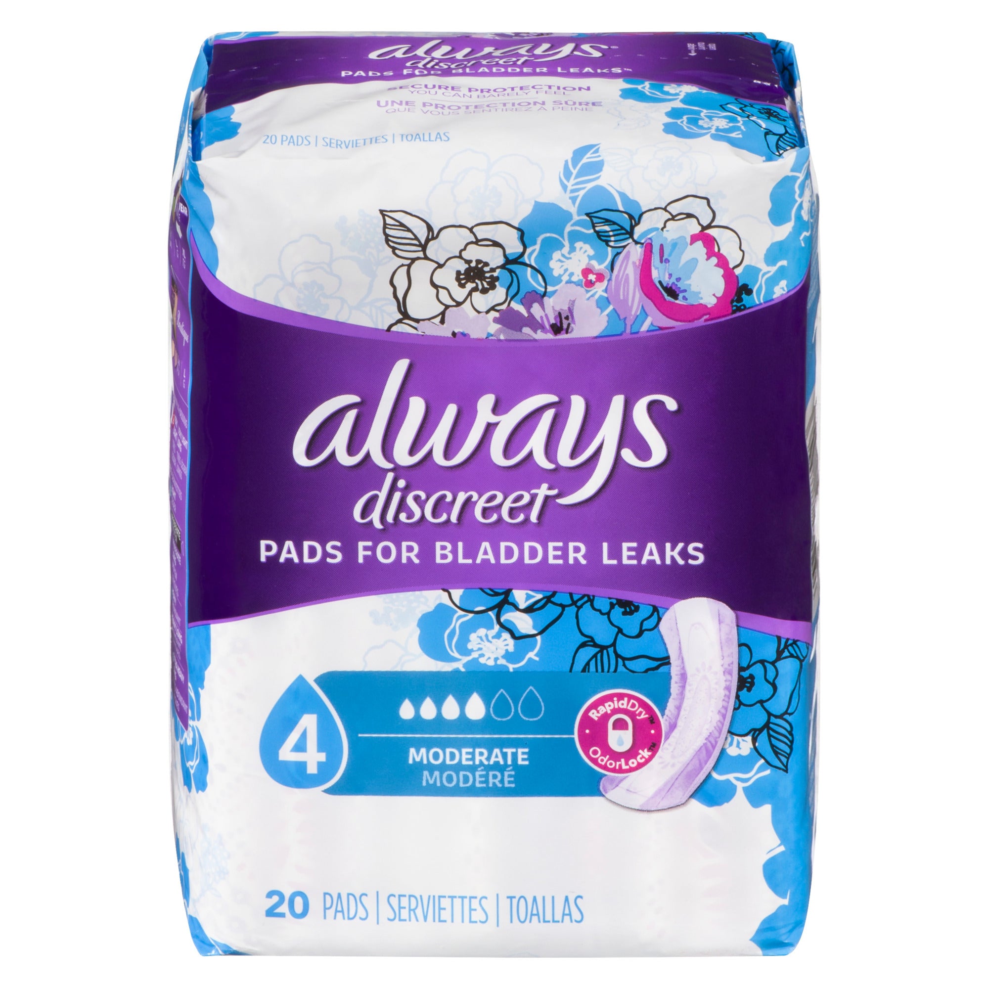 Always Discrete Moderate Protection Pads 20 Pack Giant Tiger always-discrete-moderate-protection-pads-20-pack-giant-tiger