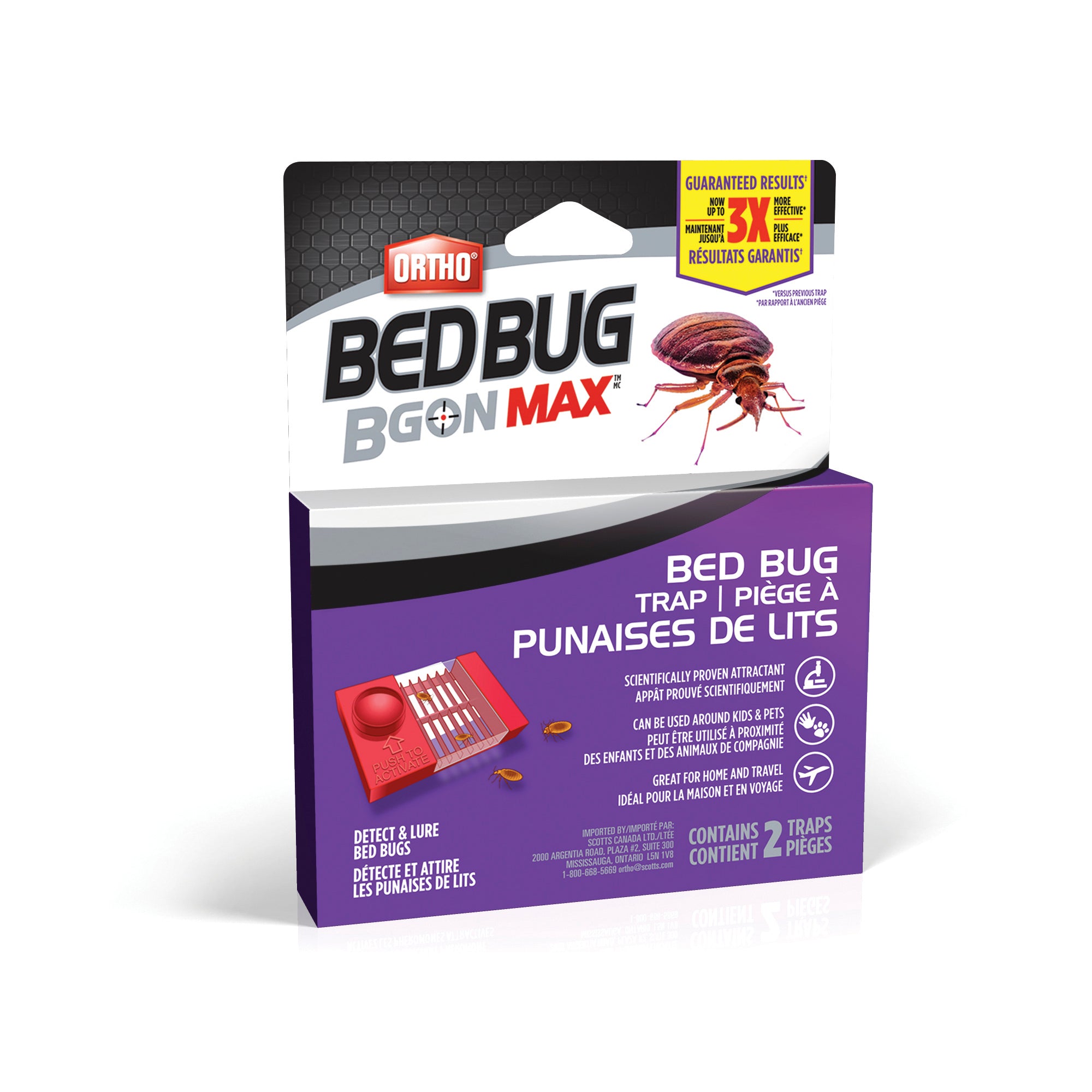 Ortho Bed Bug B Gon Max Bed Bug Trap, 2Pack Giant Tiger