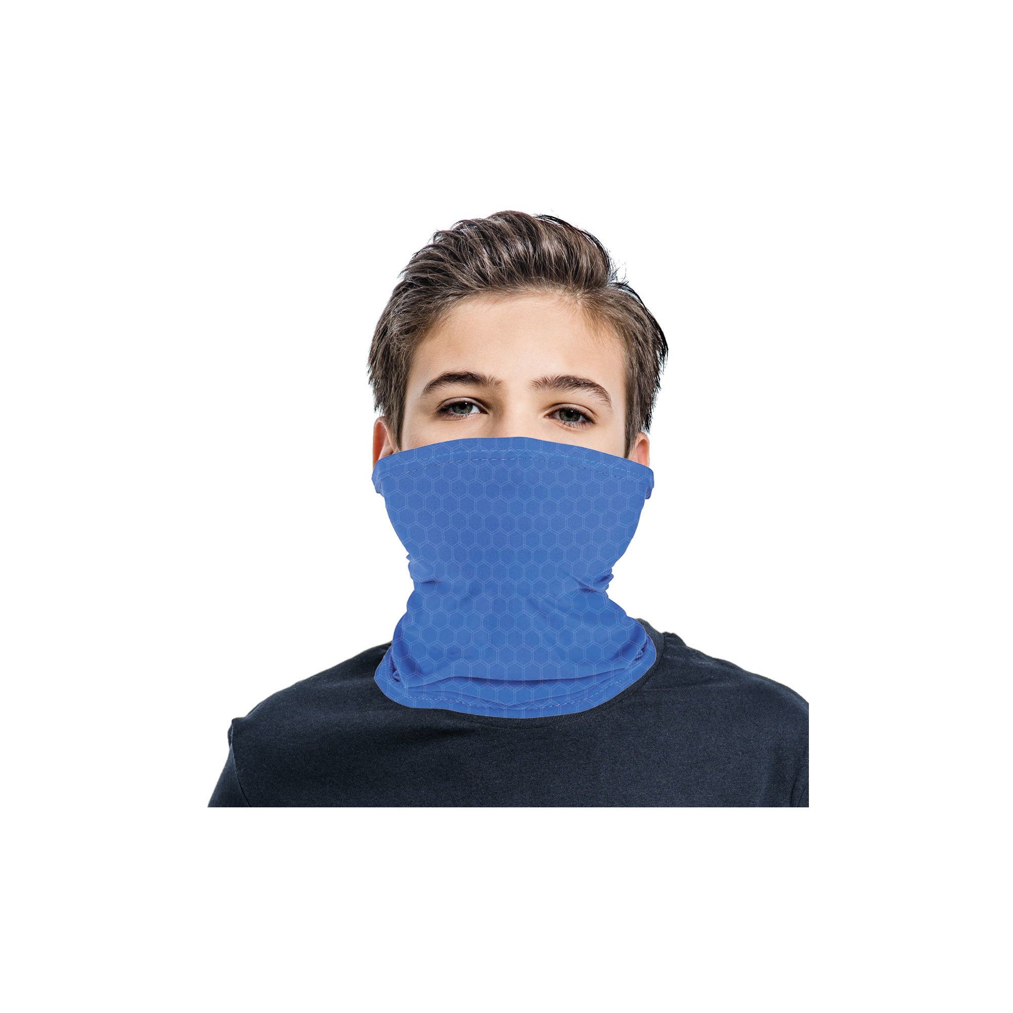 Copper Fit Guardwell Face Protector, Youth, Blue Giant Tiger