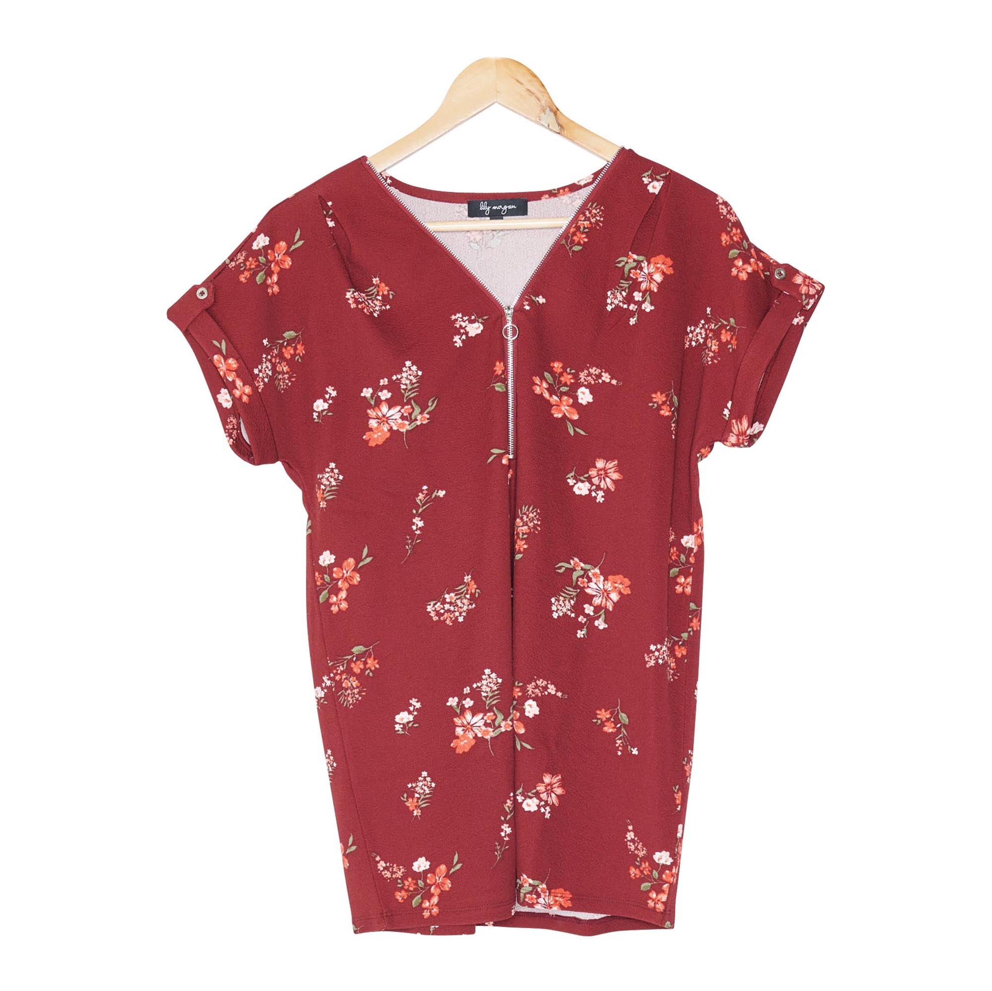 lily Women's Flare Top with Zipper Giant Tiger