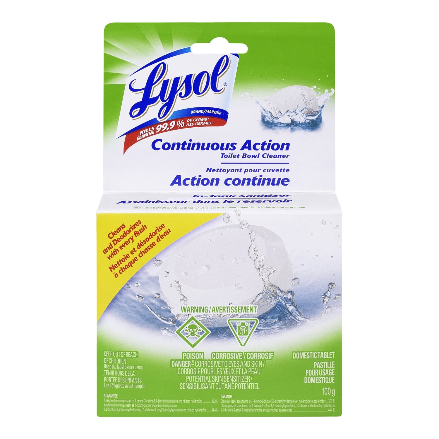 Lysol Continuous Action NonToxic Toilet Bowl Cleaning Puck, White, 10