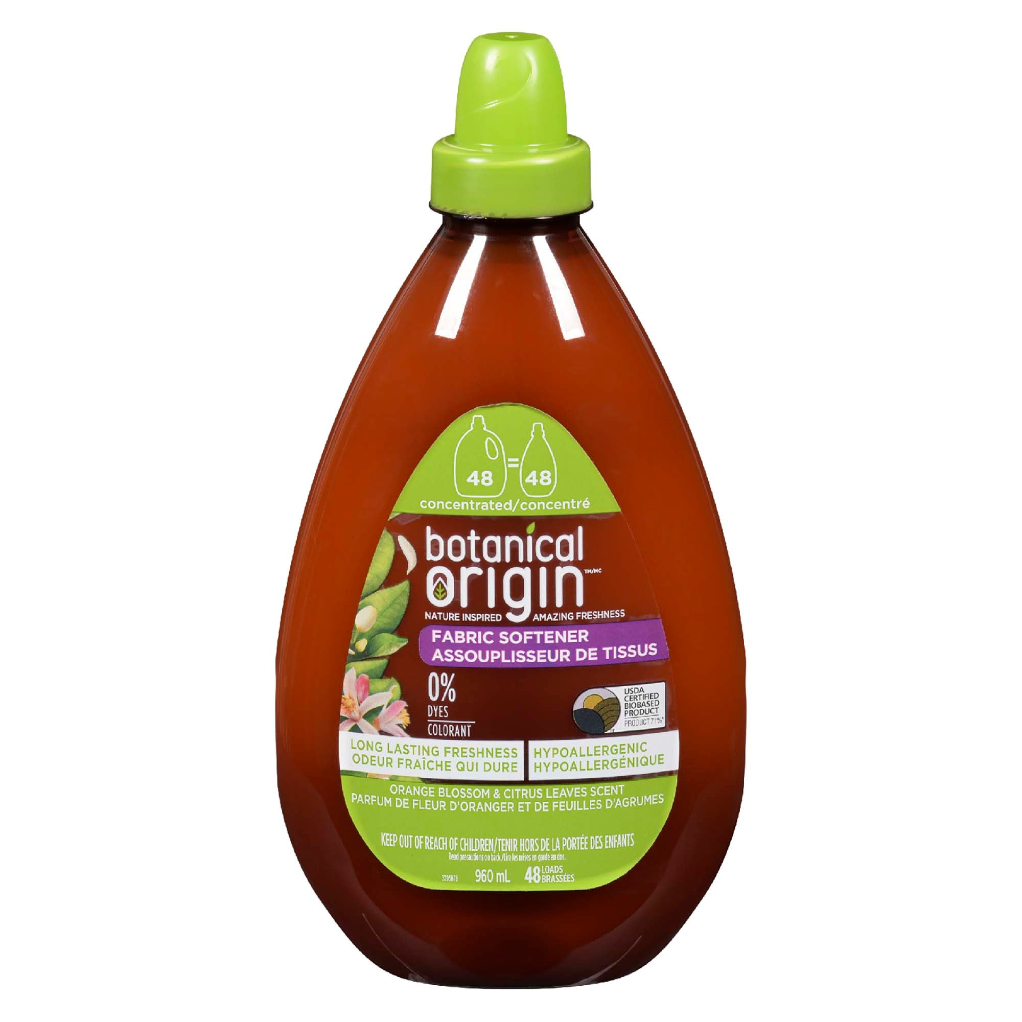 Botanical Origin Orange Blossom & Citrus Leaves Scent Fabric Softener