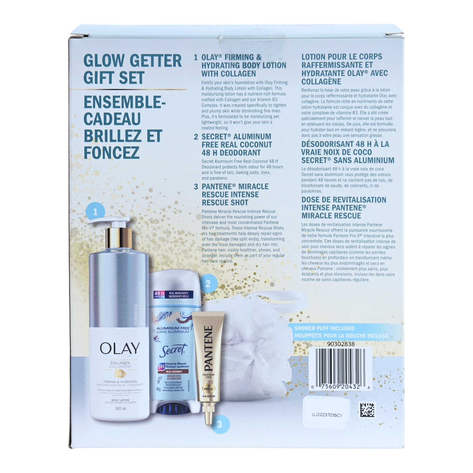 OLAY, Secret, Pantene Glow Pack, 4Piece Set Giant Tiger