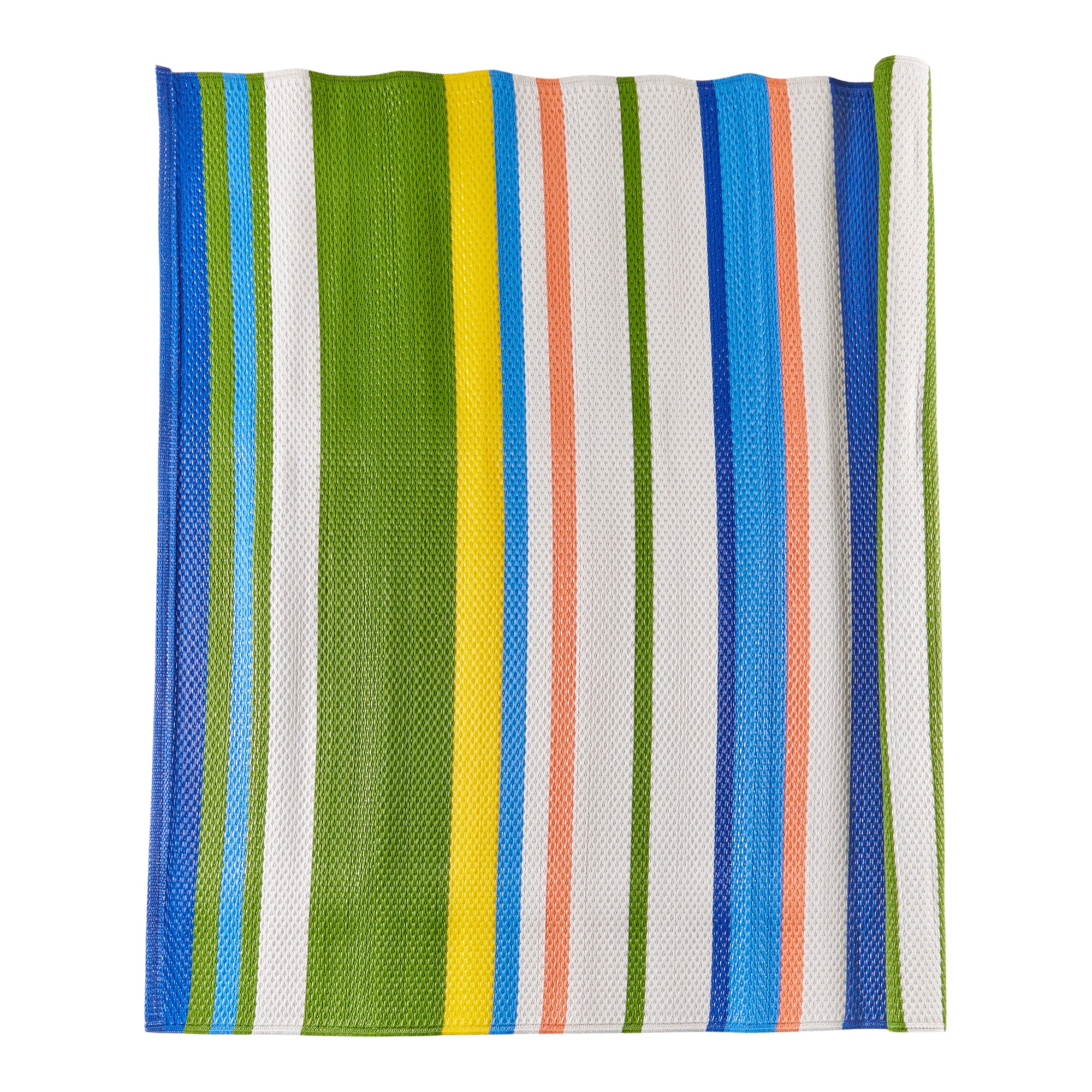 Outdoor Multi Stripe Printed Rug, 7ft Giant Tiger