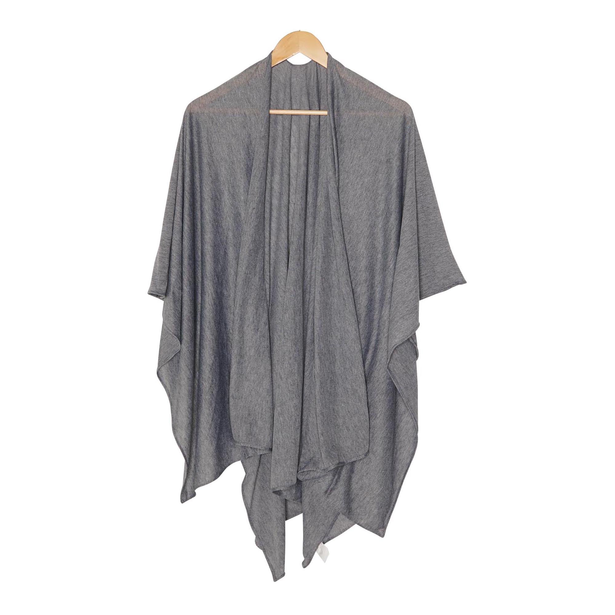 Women's Lightweight Solid Ruana Wrap Giant Tiger